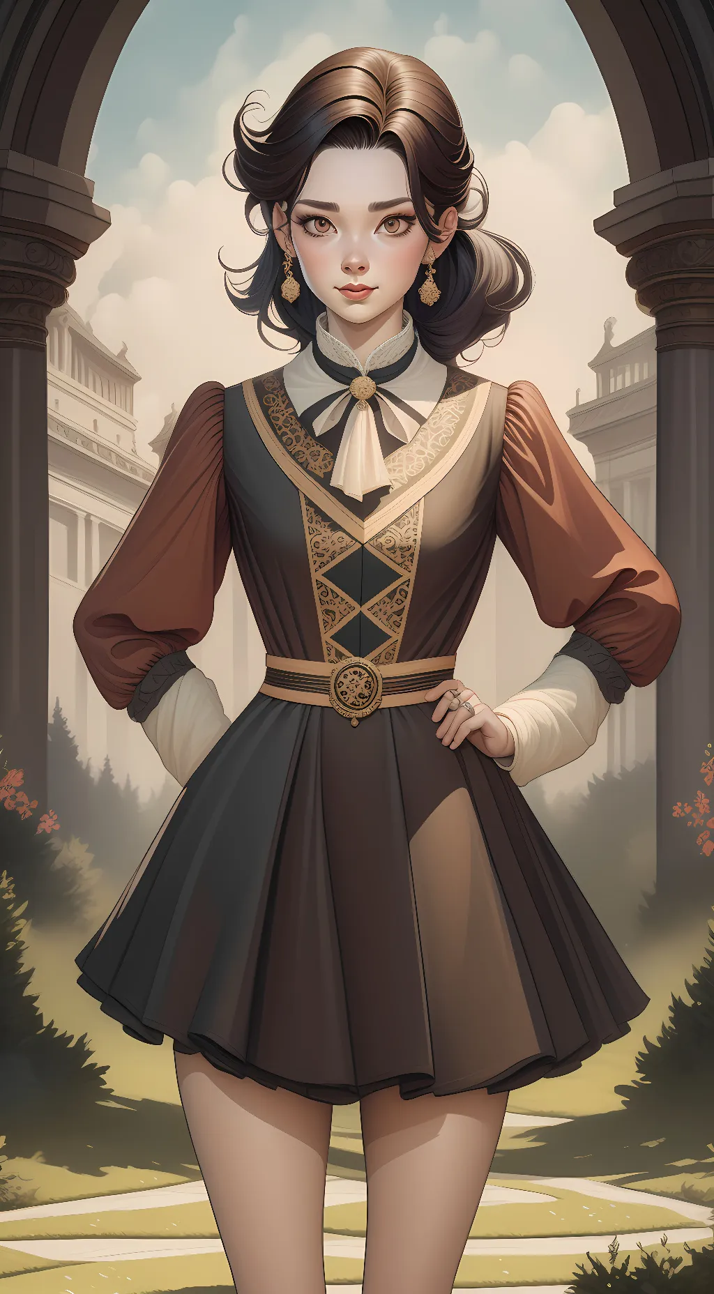 ai character: Violet Azcorr background