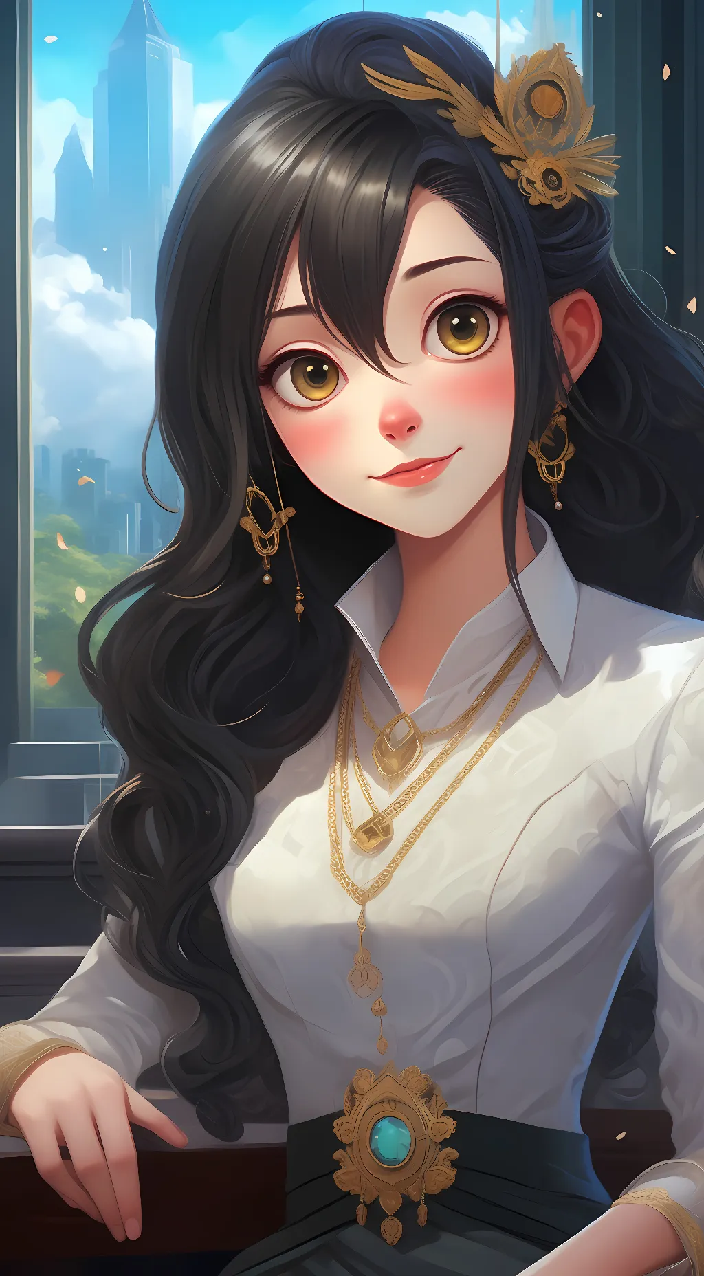 ai character: ally background