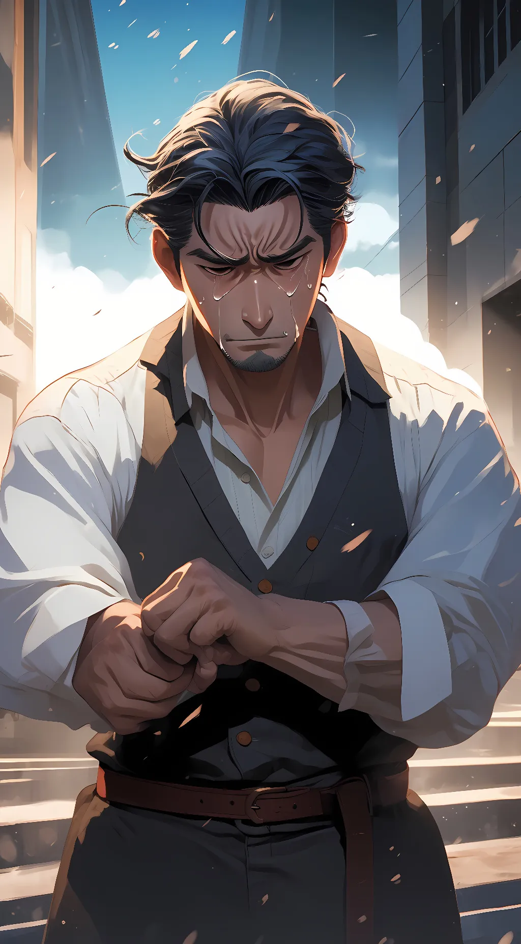 ai character: dad background