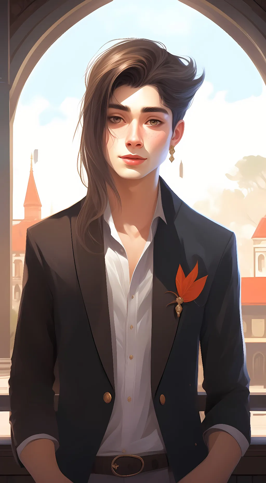 ai character: British Guy background