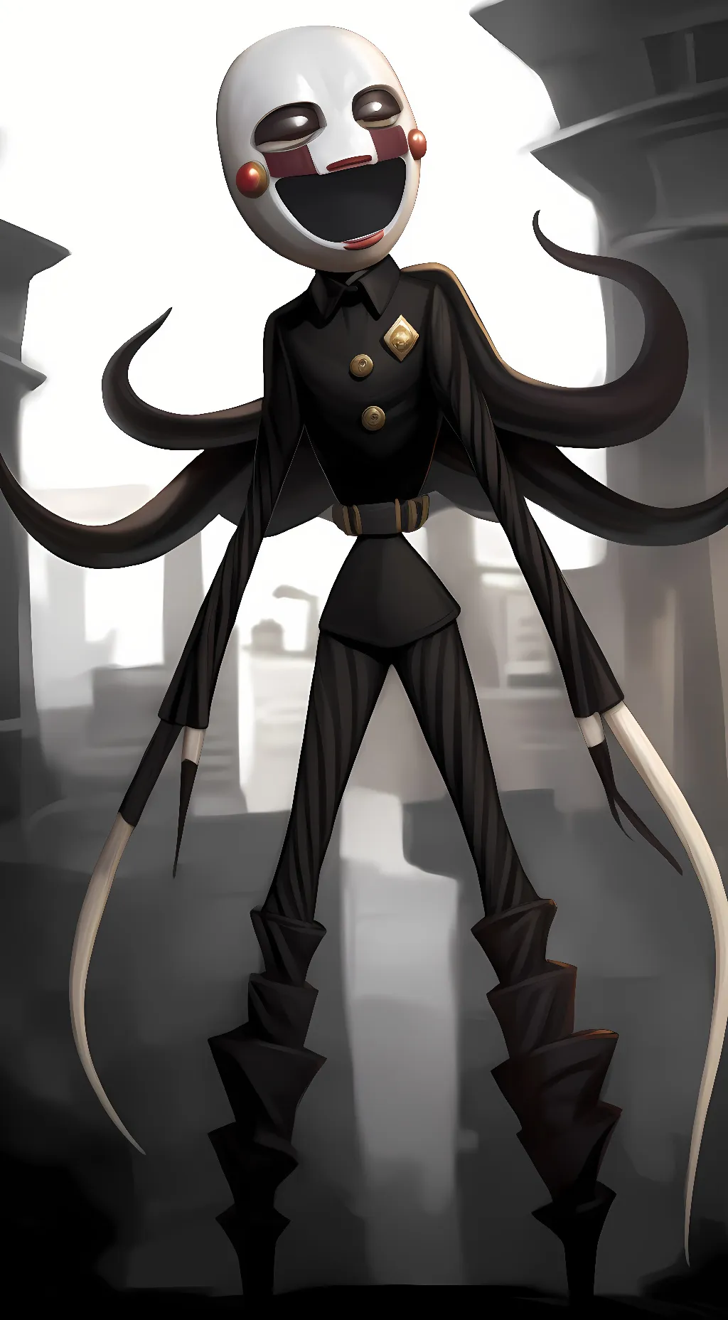 ai character: puppet background