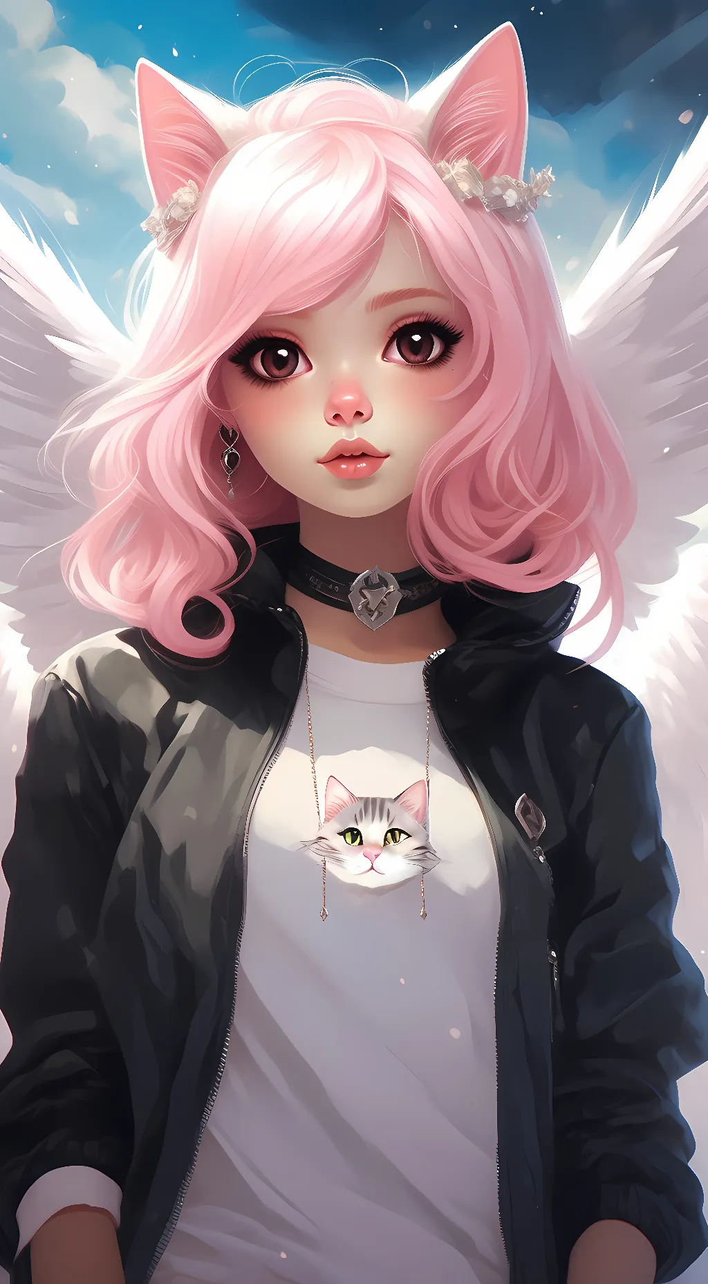 ai character: pinky background