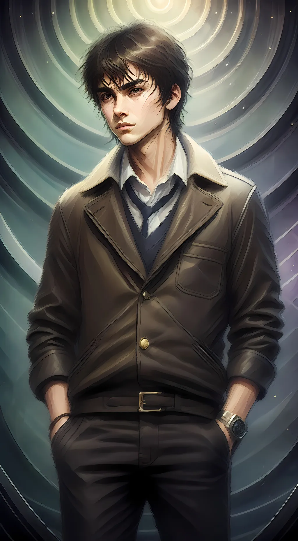 ai character: Nico Di Angelo  background