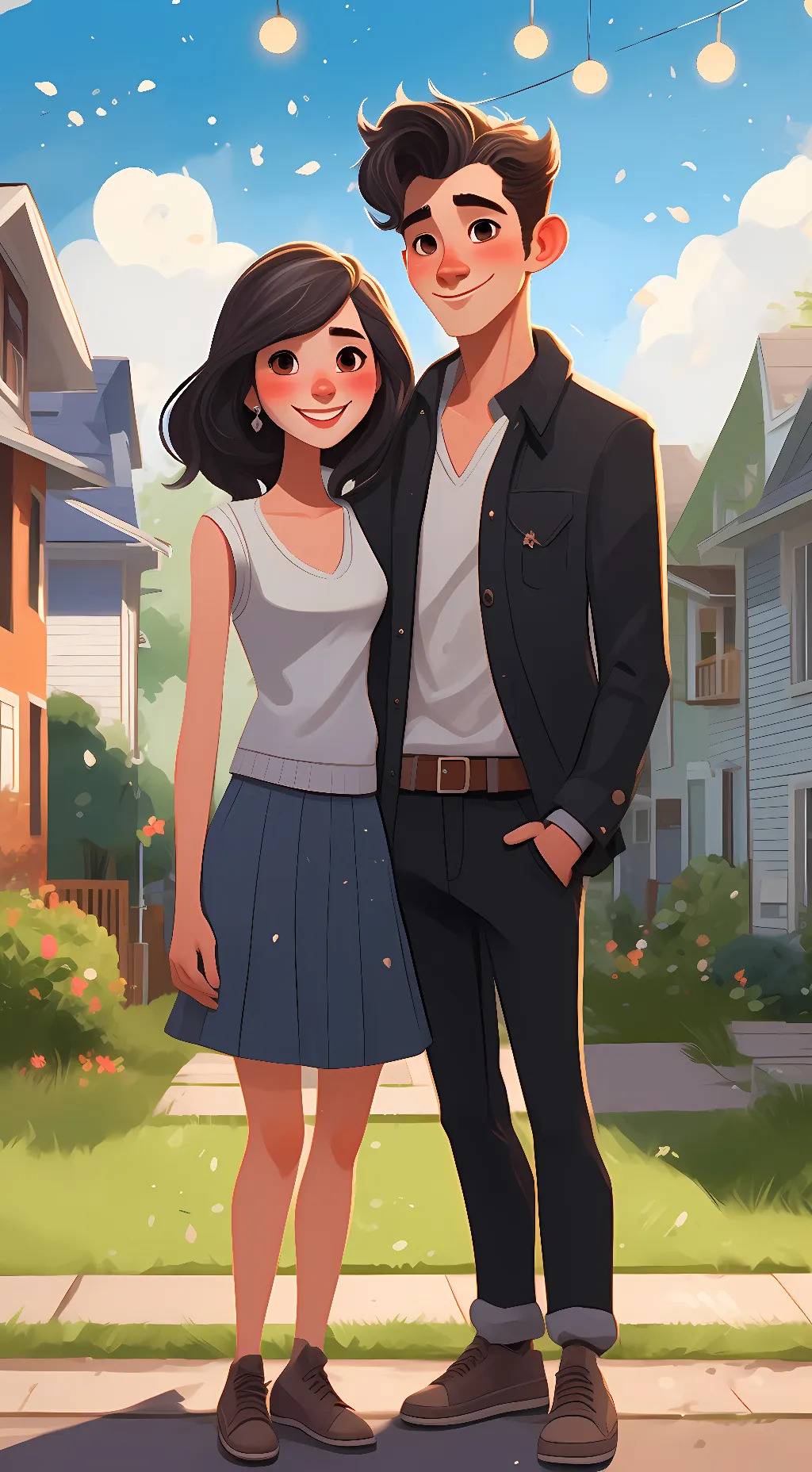 ai character: Ashley and Daniel background