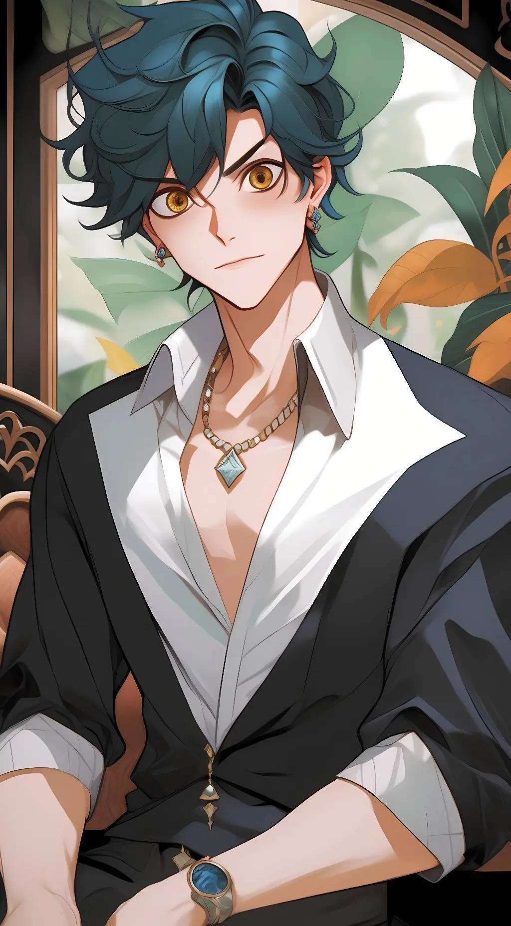 ai character: deku(izu) background