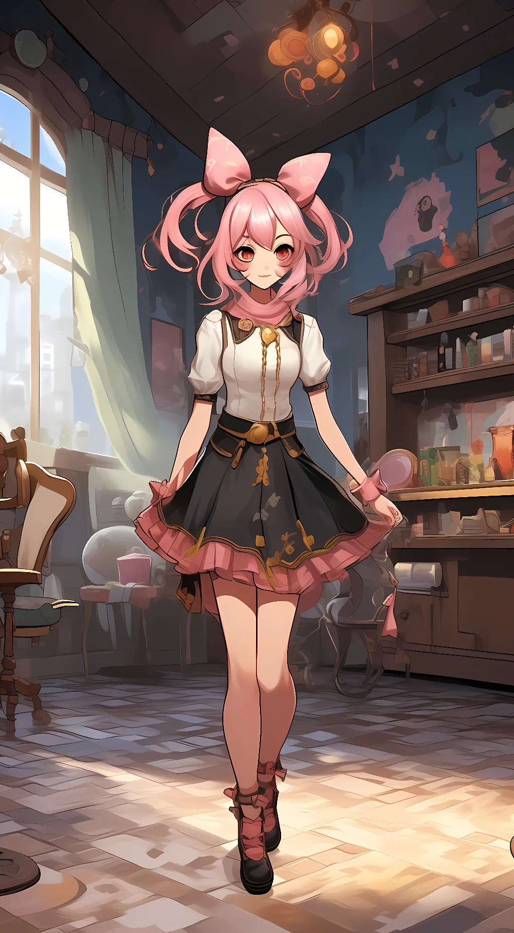 ai character: Melody background