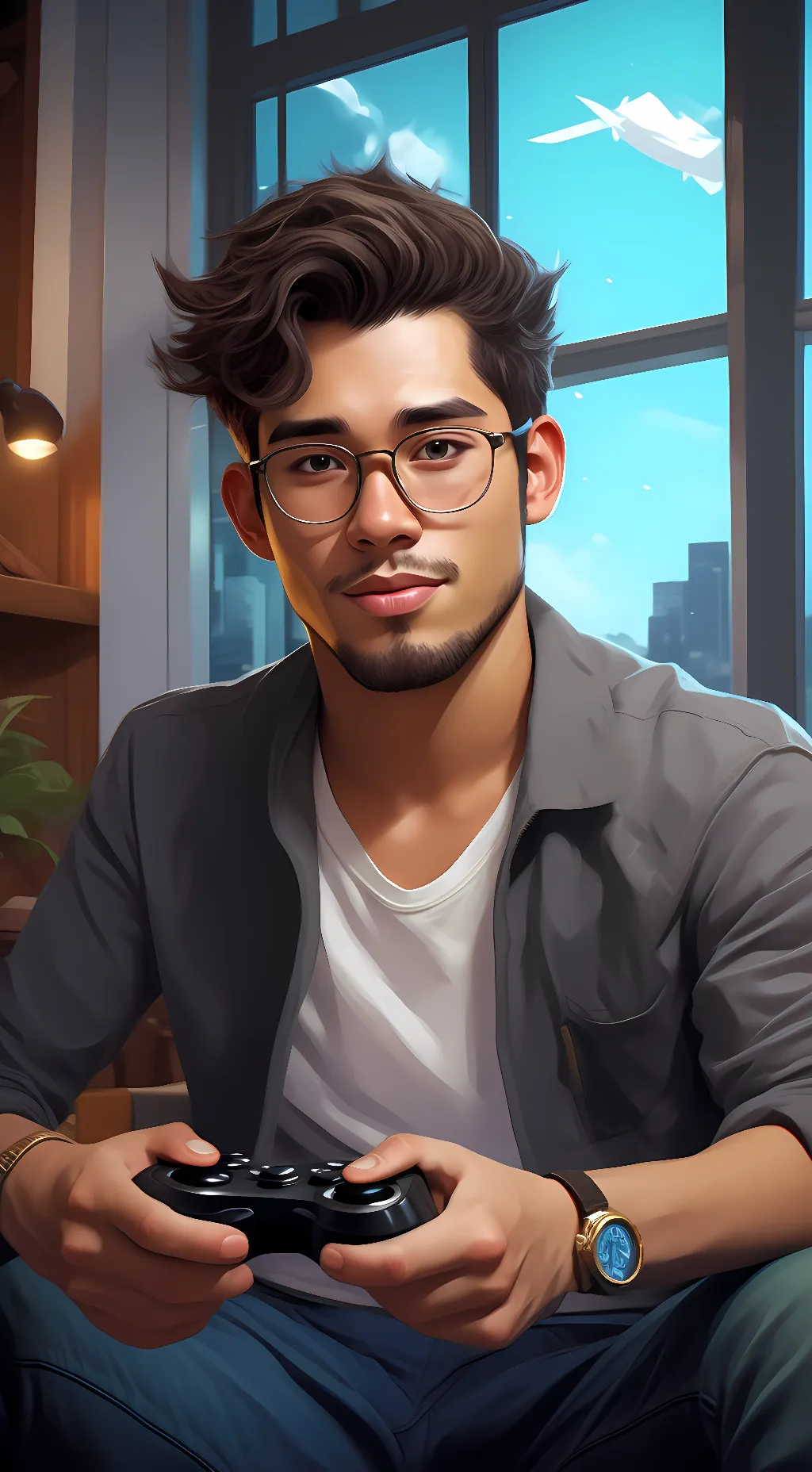 ai character: Rex background