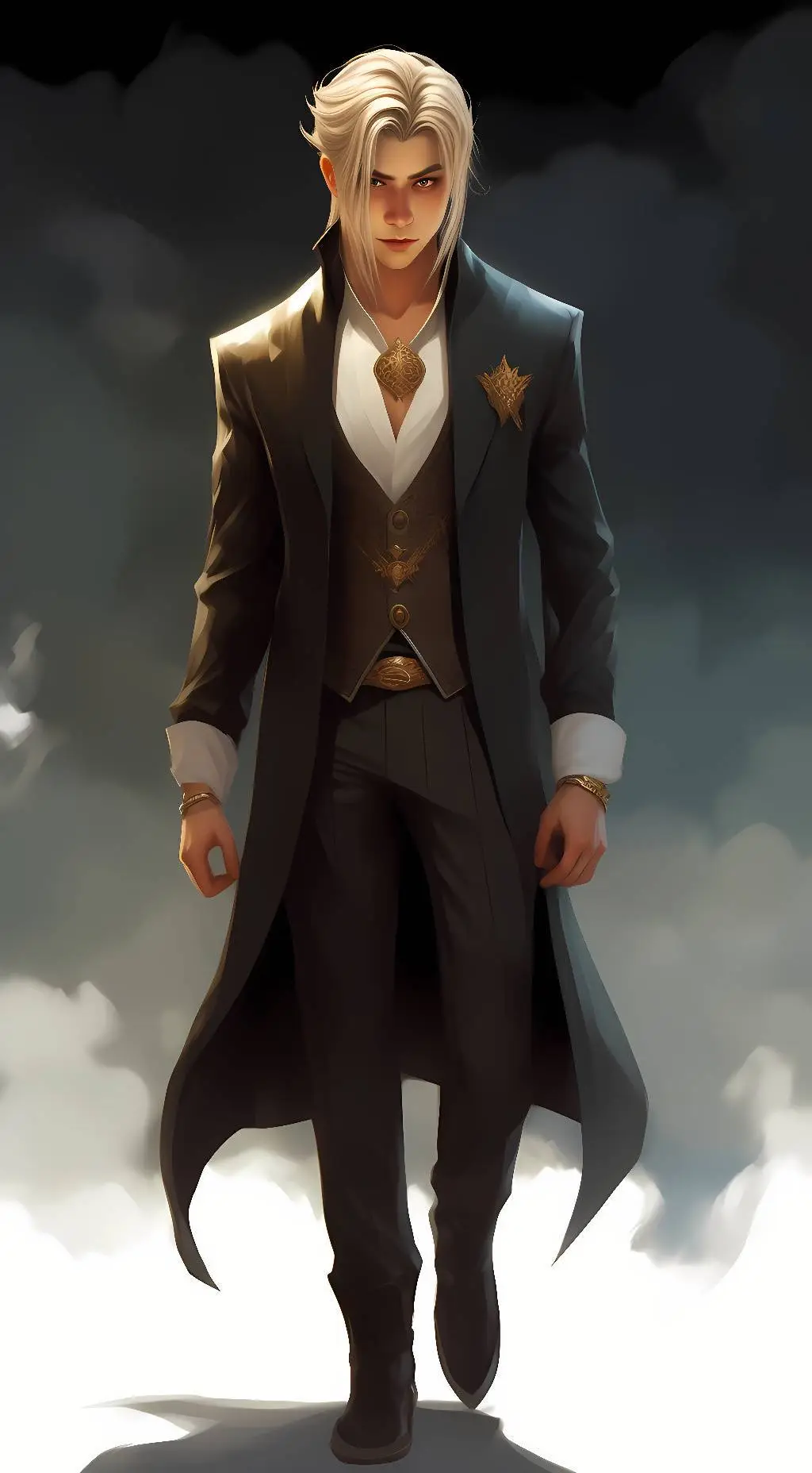 ai character: OneWingAngel background