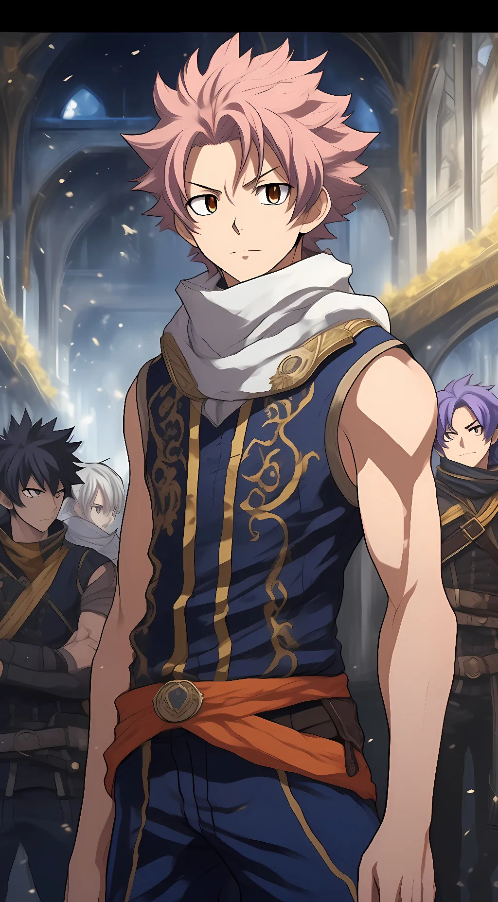 ai character: Natsu Dragneel background