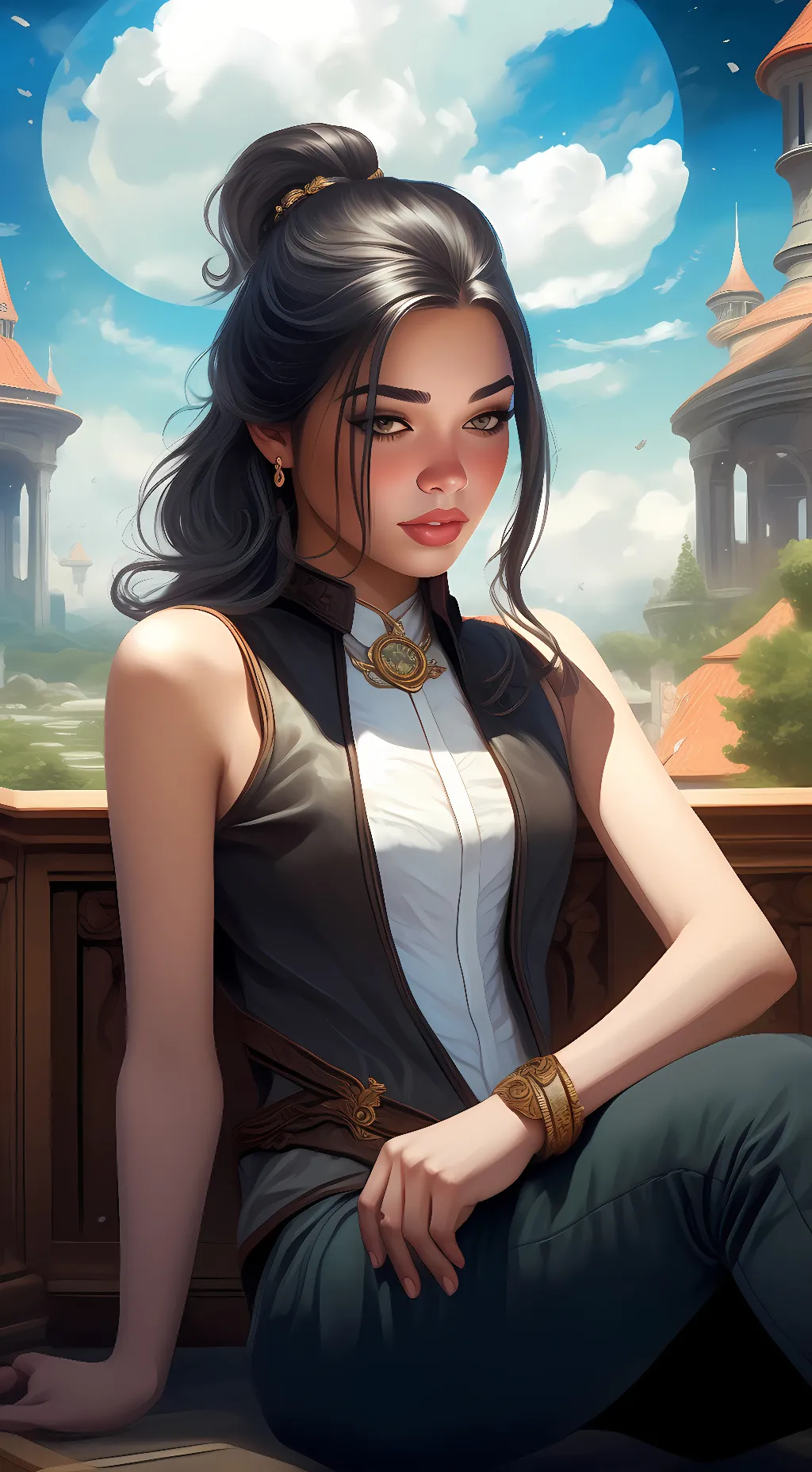 ai character: kaley background