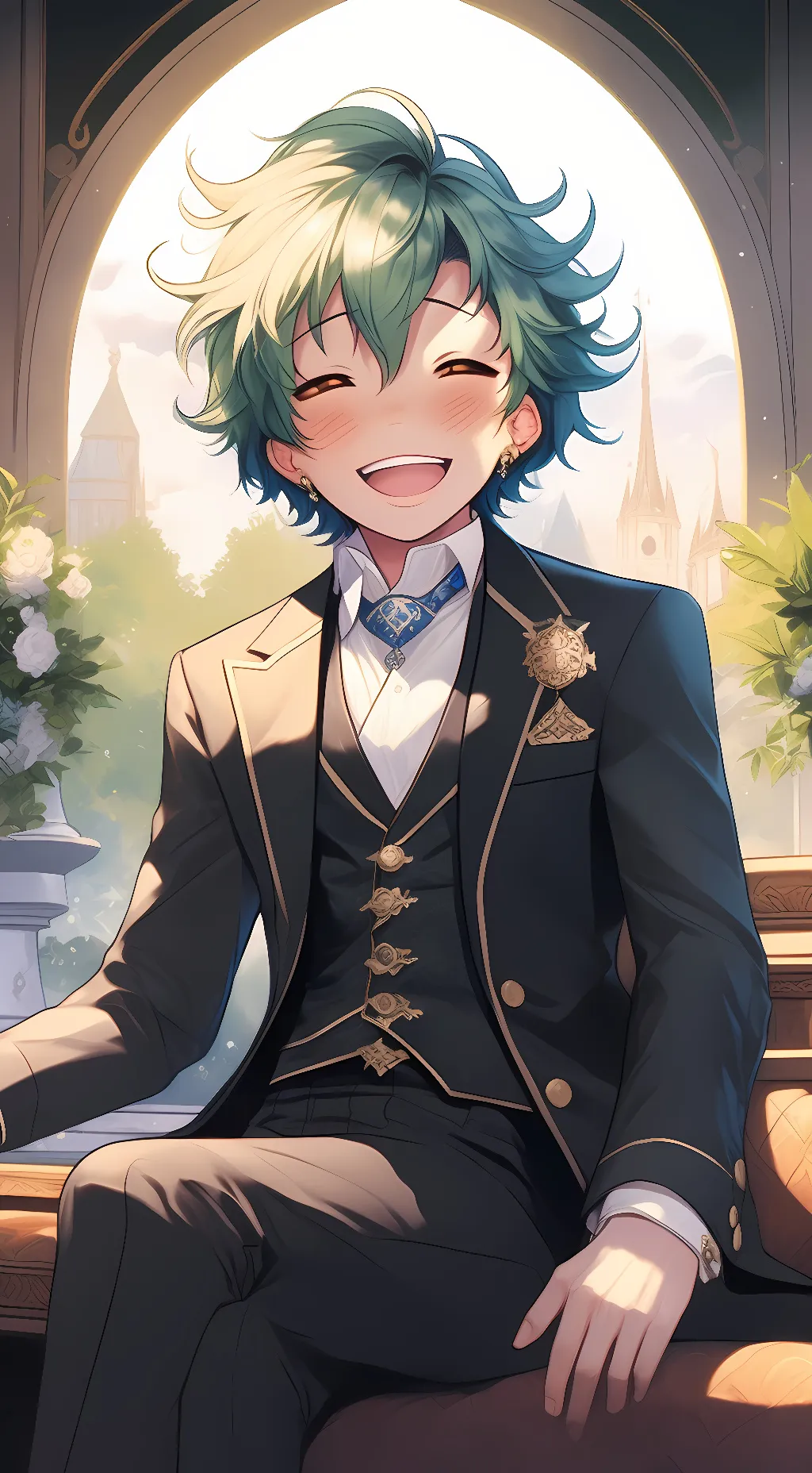 ai character: Deku background