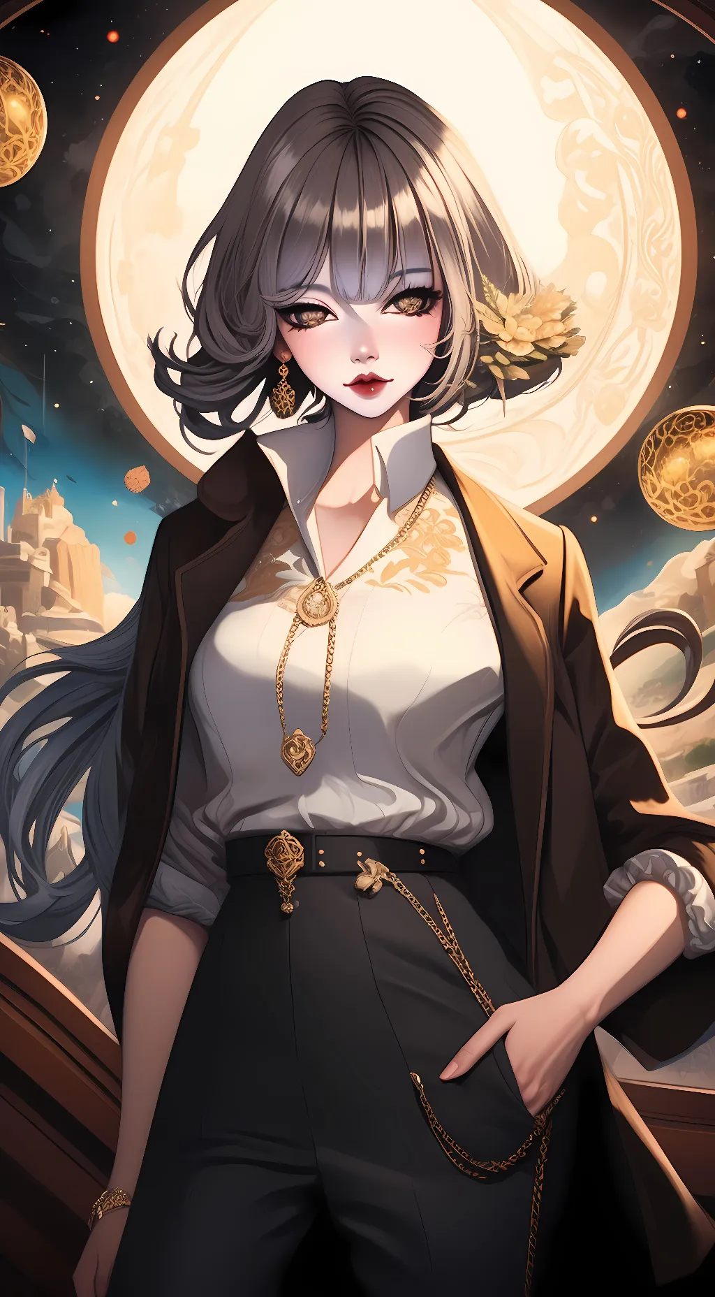 ai character: Amelia Valentine background
