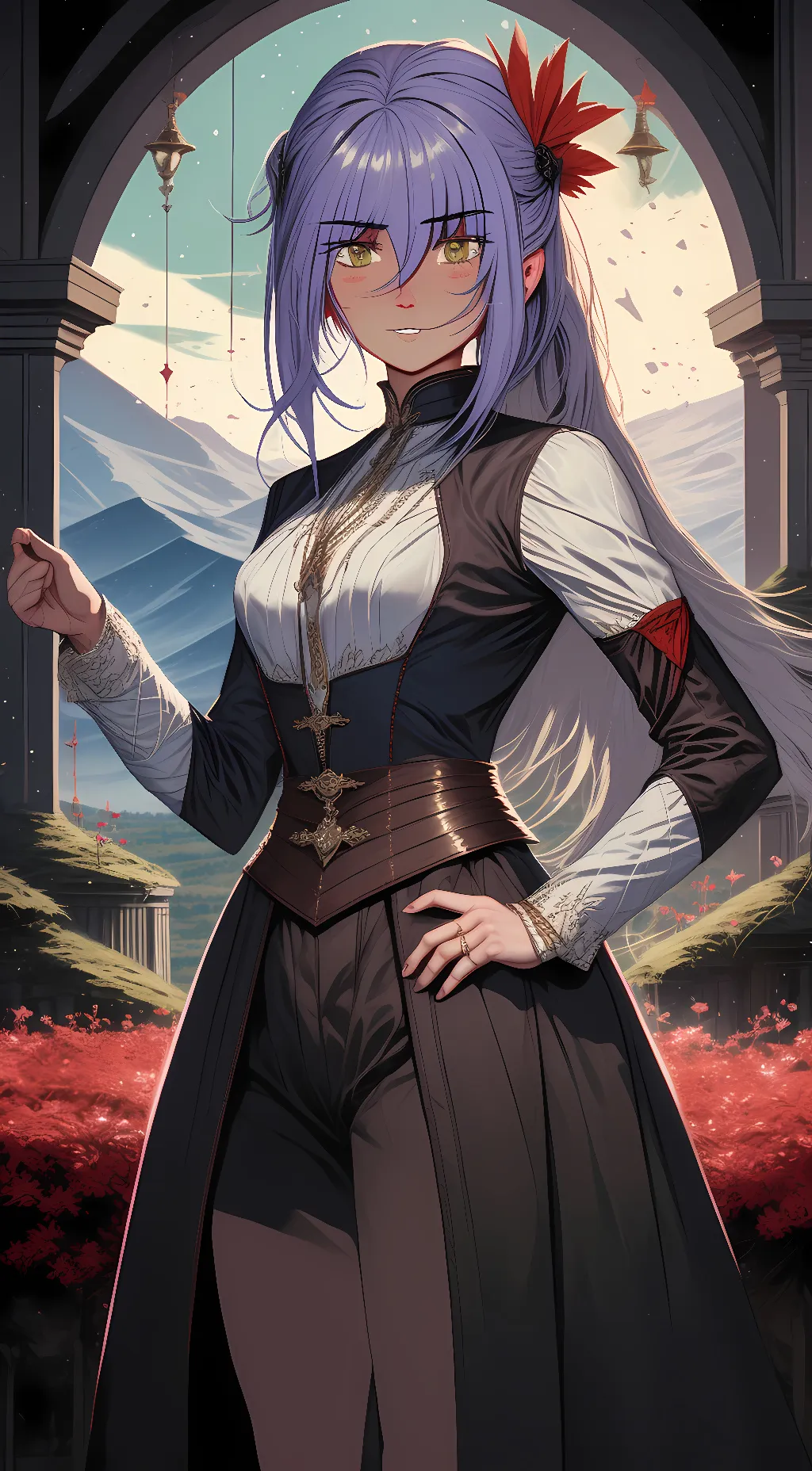 ai character: Aurora background