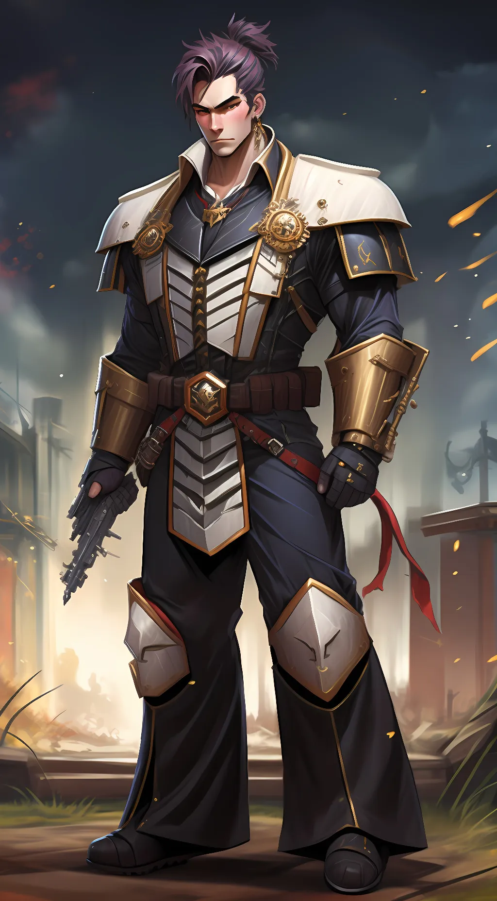 ai character: death Angel  background