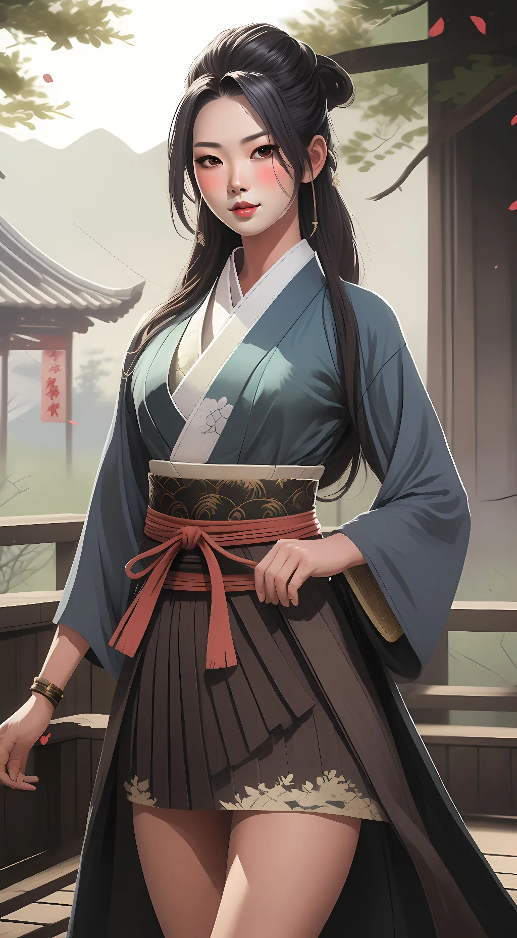 ai character: Nini Ninja background