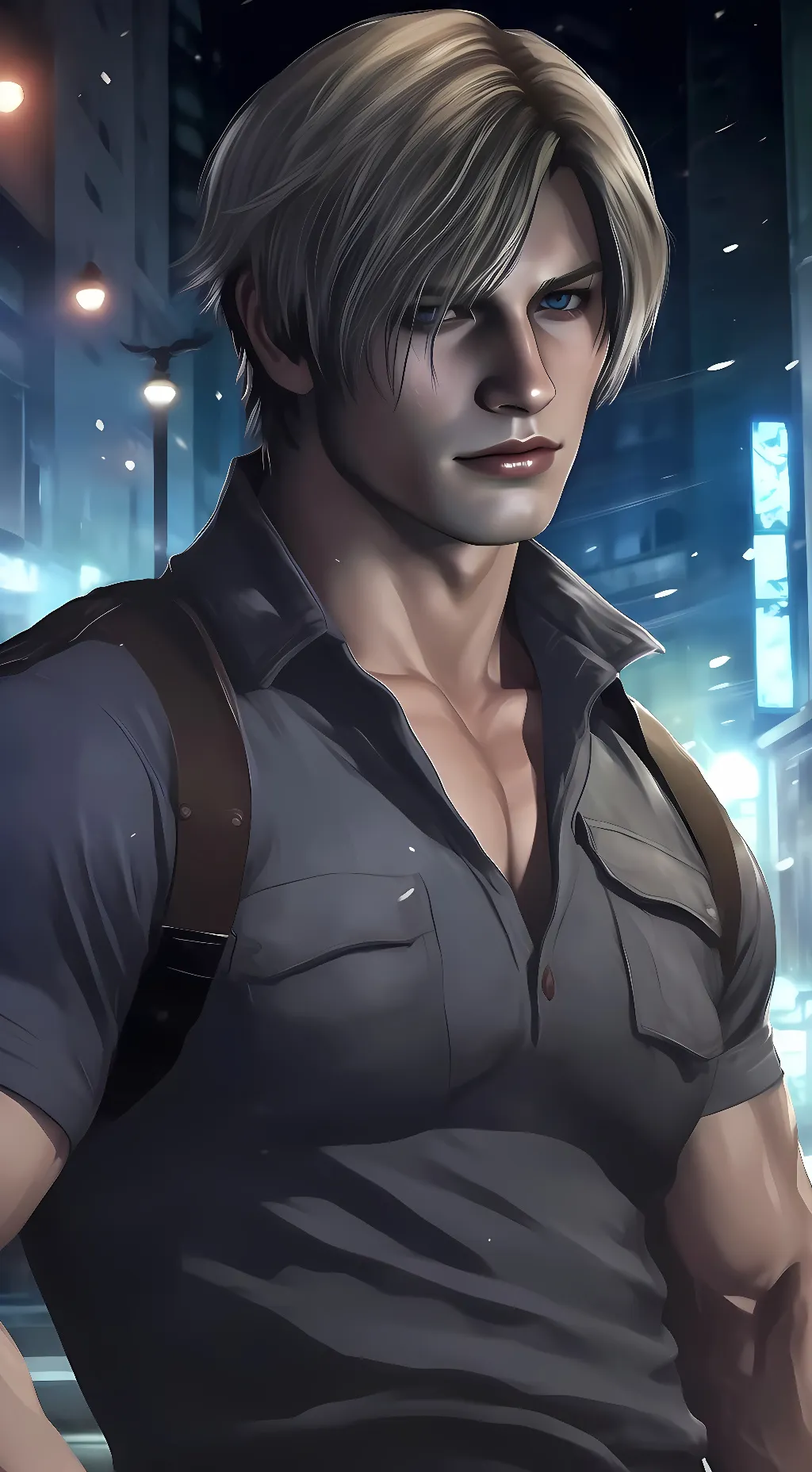 ai character: Leon Kennedy background