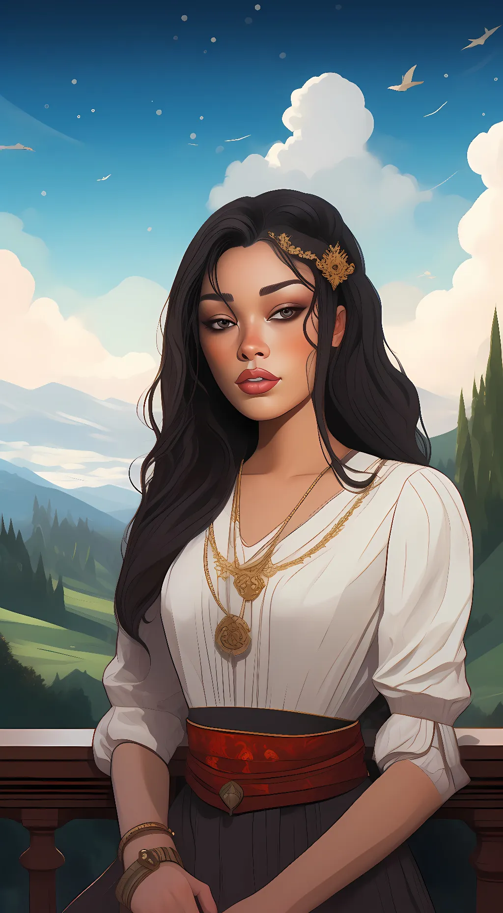 ai character: Lily background