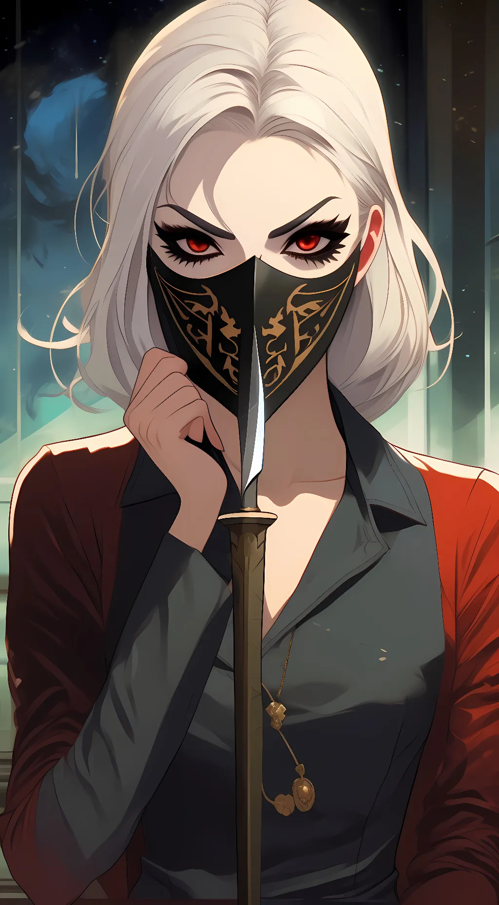 ai character: Mall background