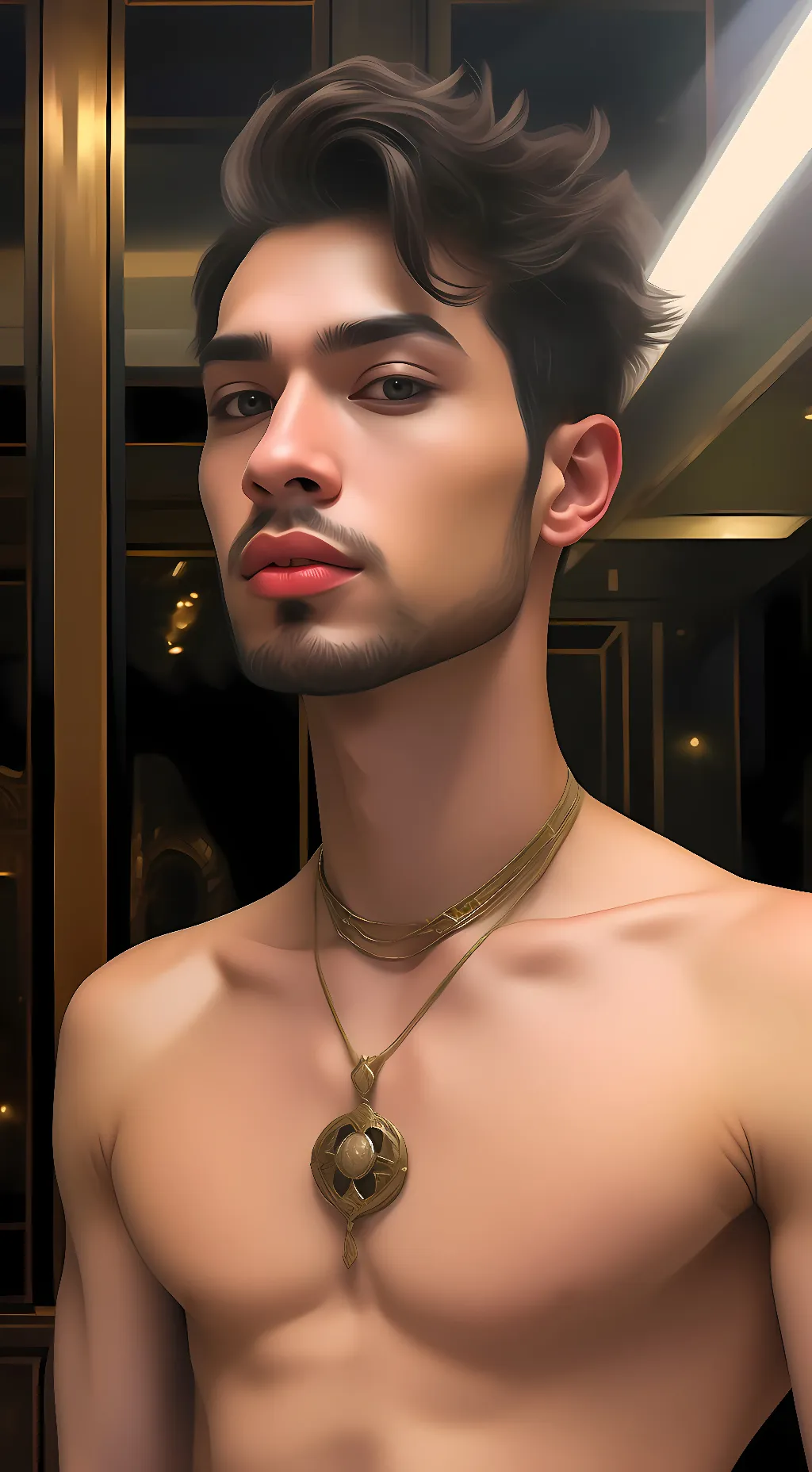 ai character: Koi background