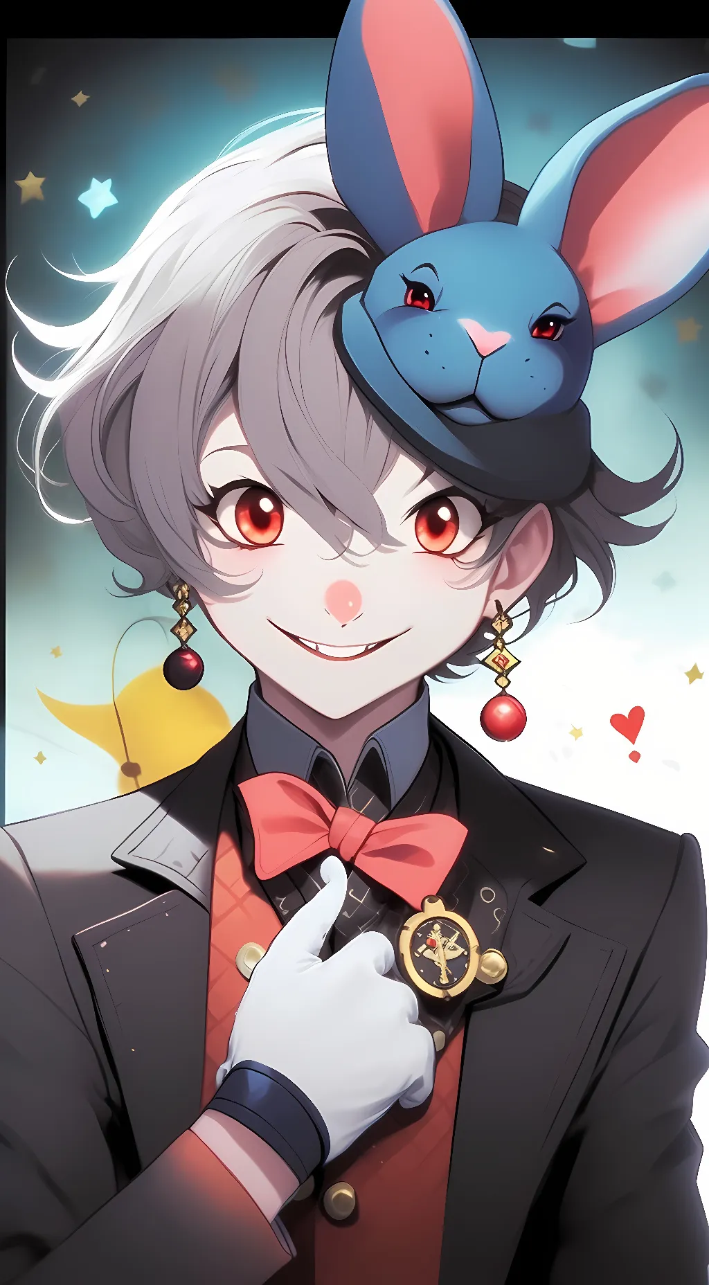 ai character: circus bonnie 🎪🎈 background