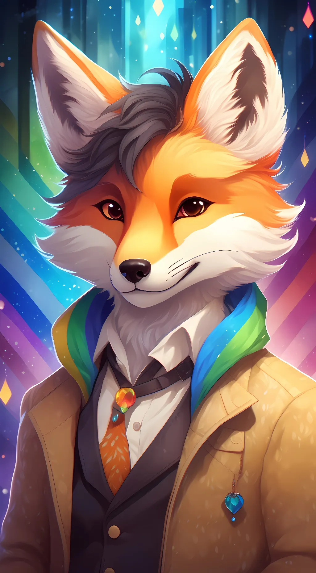 ai character: furry  background