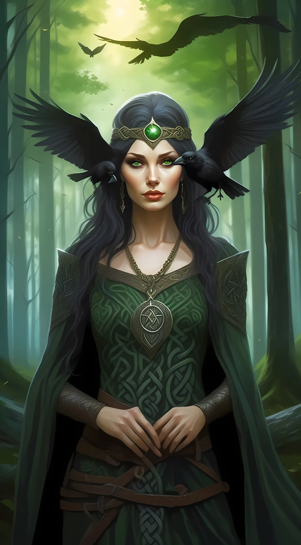 ai character: The Morrigan background