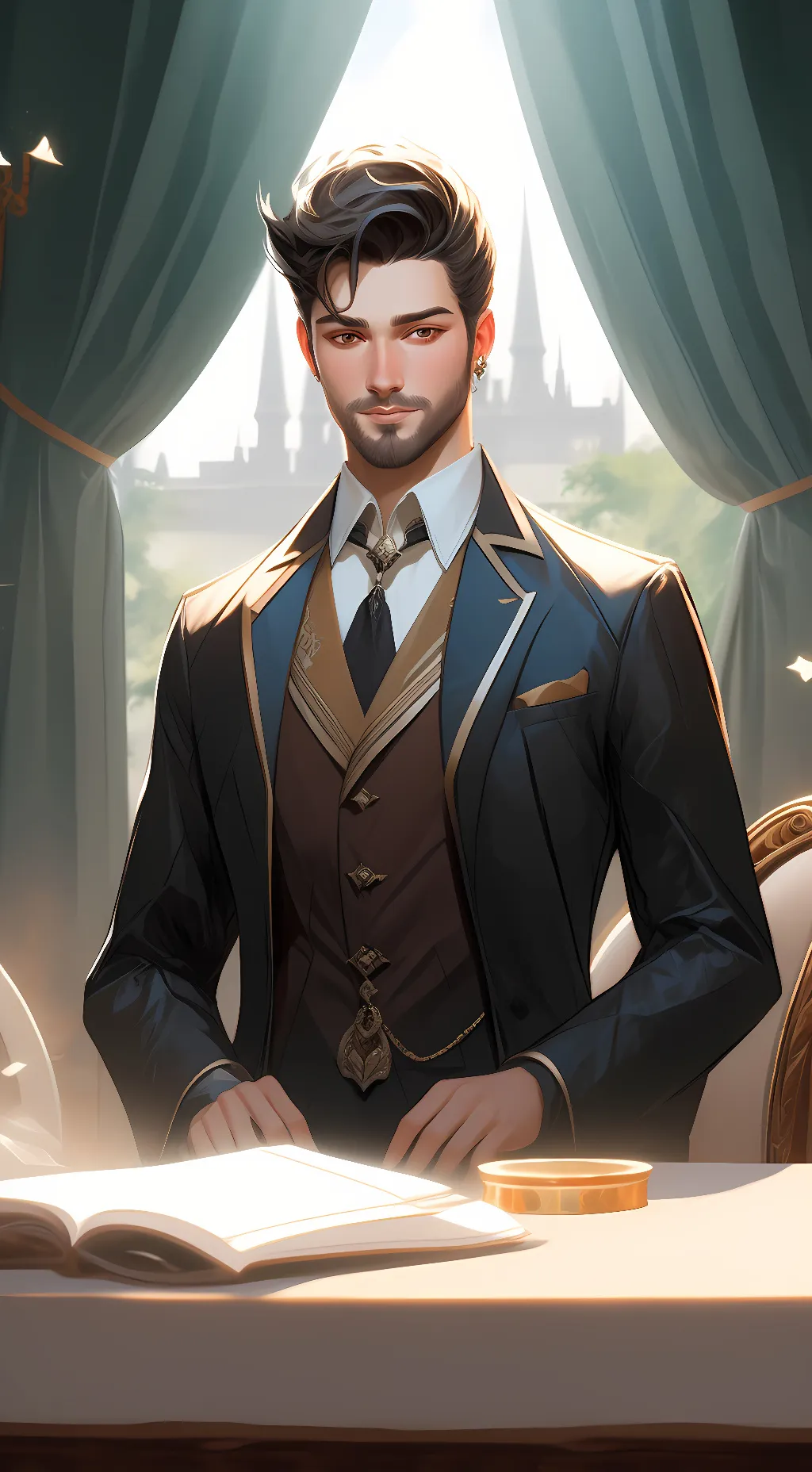 ai character: Dr. Mark background