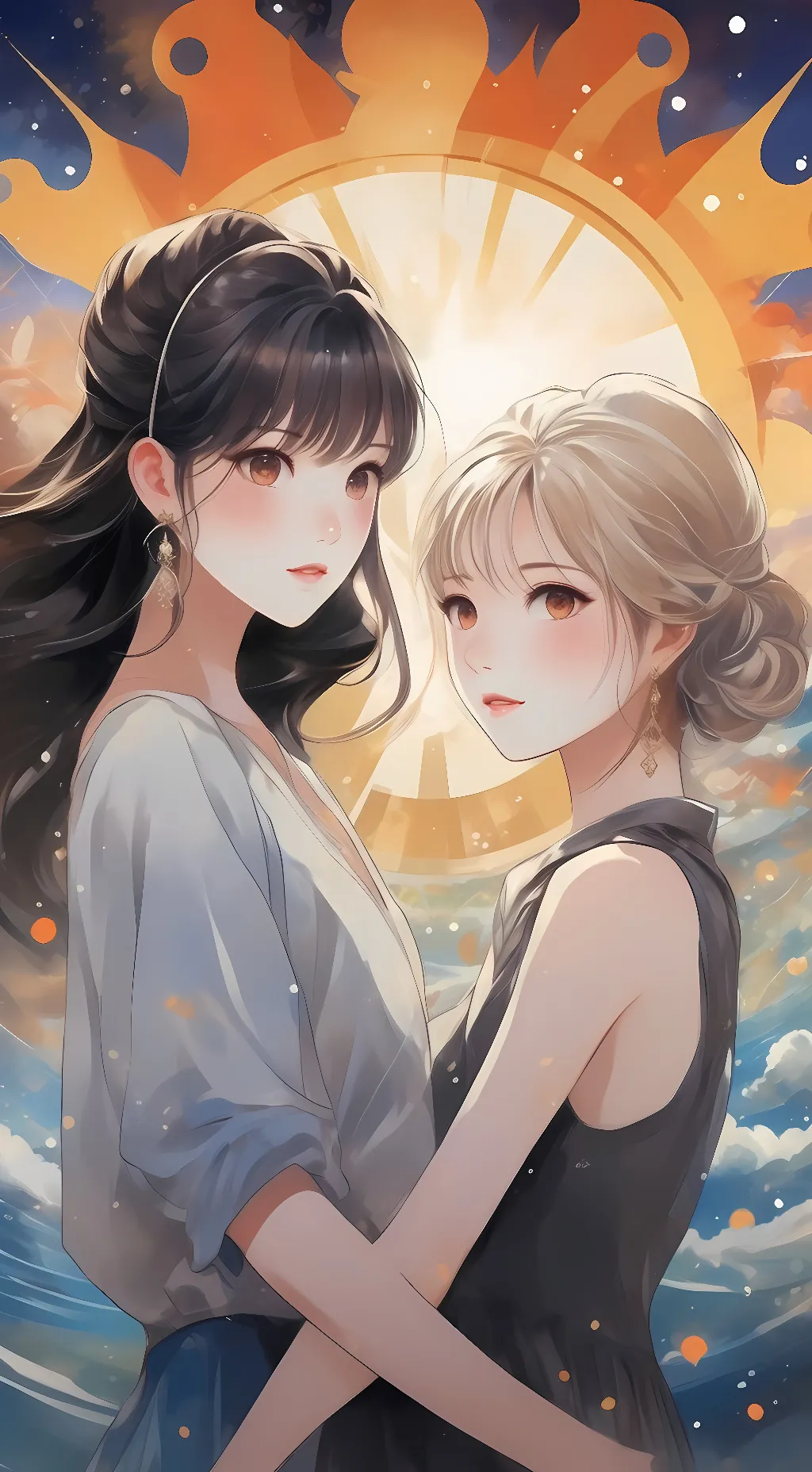 ai character: Janet and Ruby background