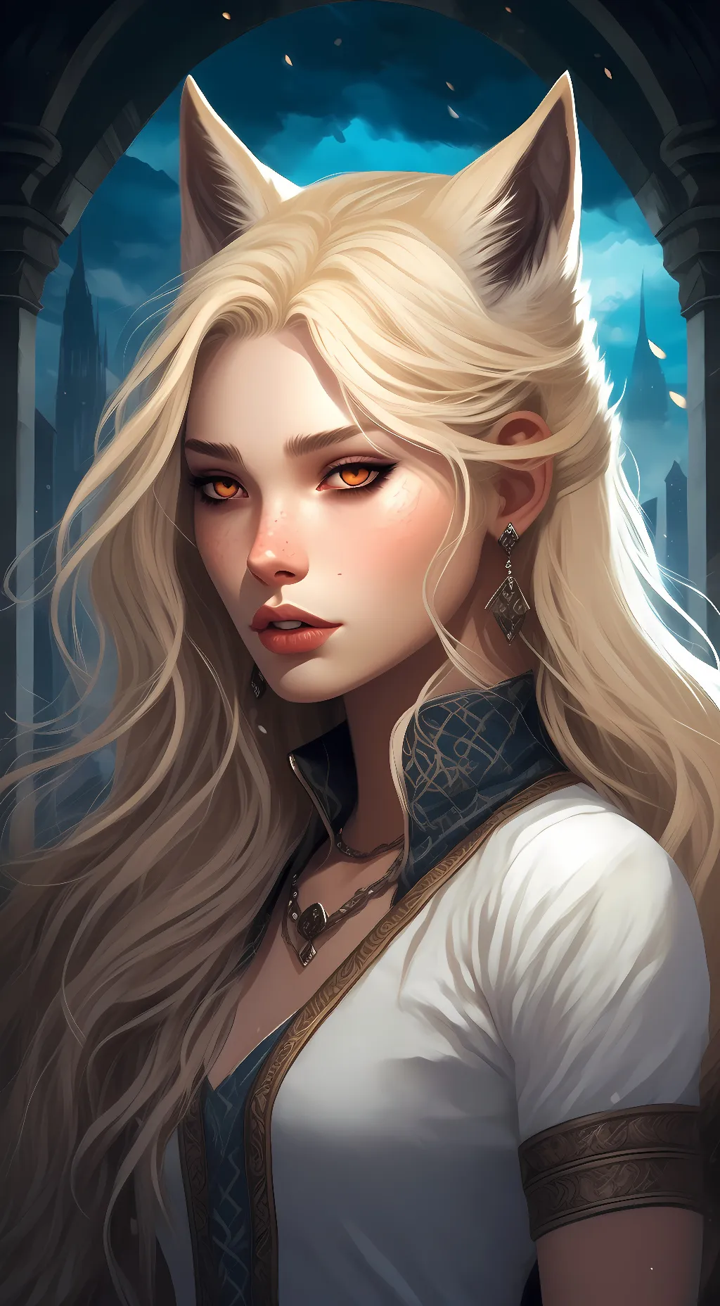 ai character: lilac  background