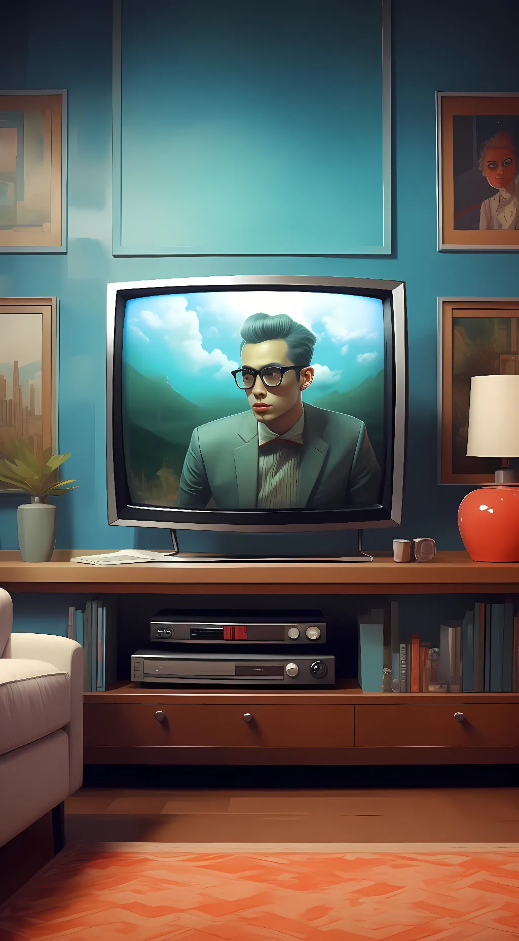 ai character: Titan tvman background