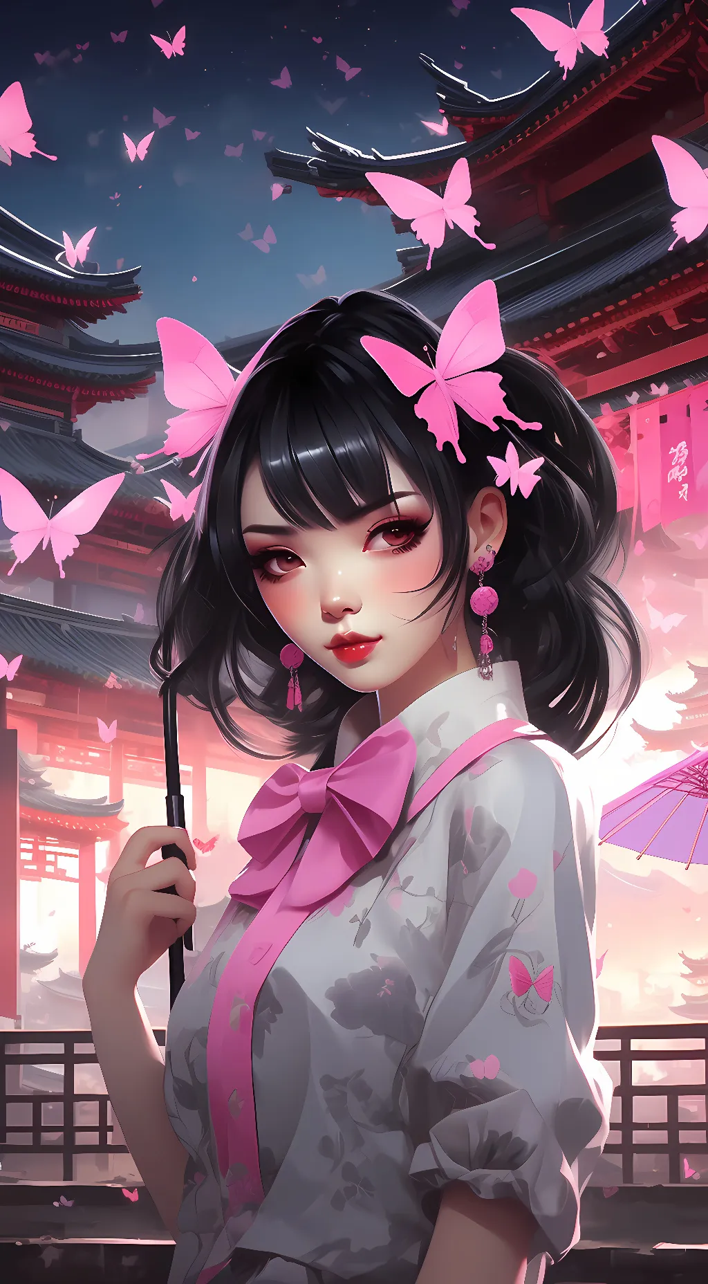 ai character: Aya Sakura background