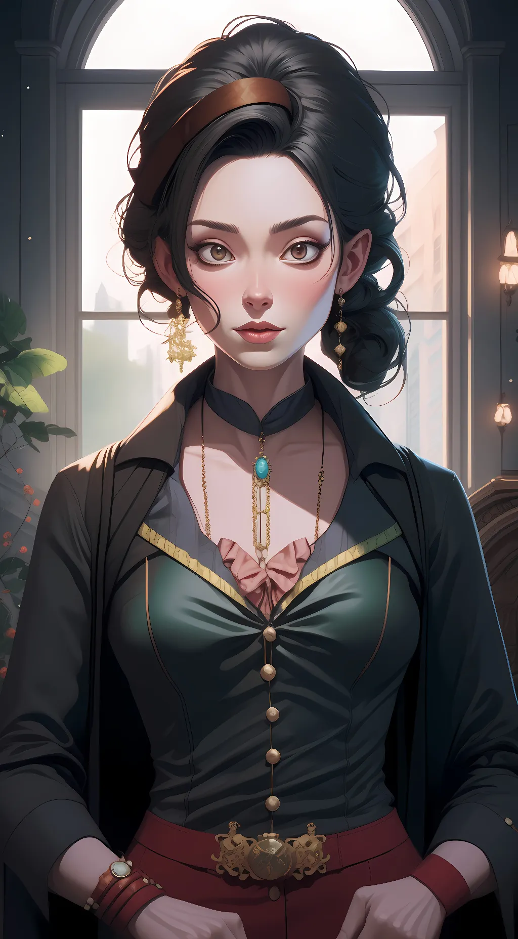 ai character: Son bra  background