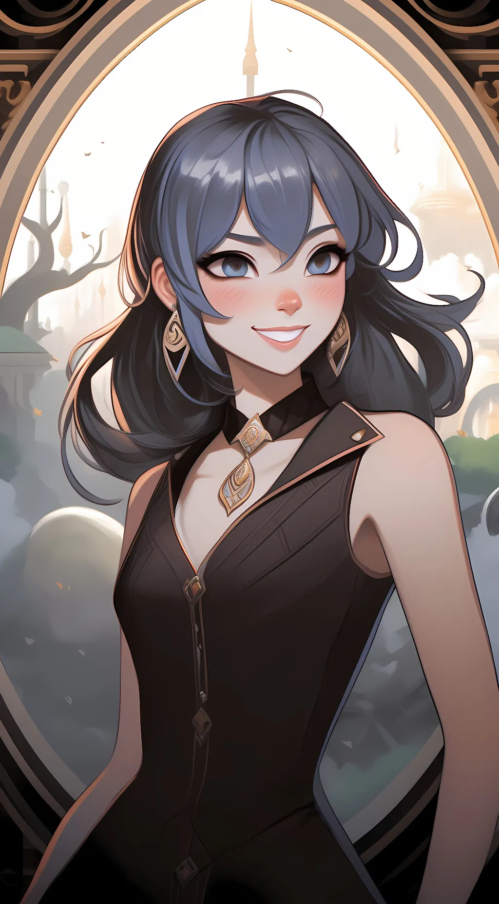 ai character: bluey  background