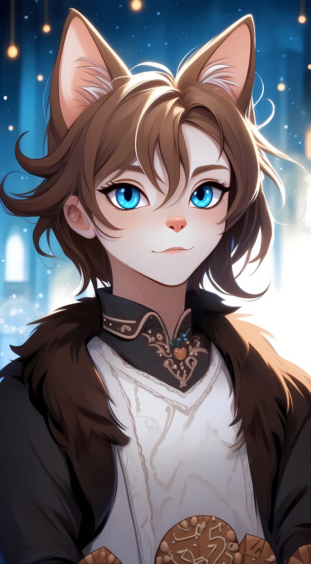 ai character: FOOLZBRAVES CAT background