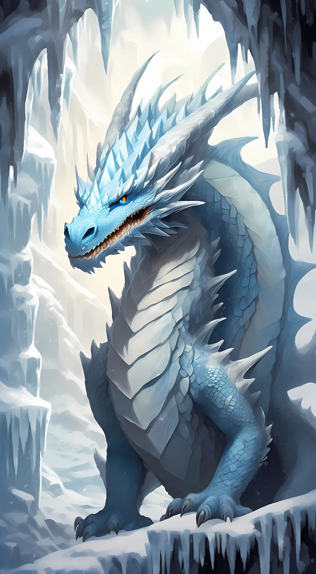 ai character: Winter background