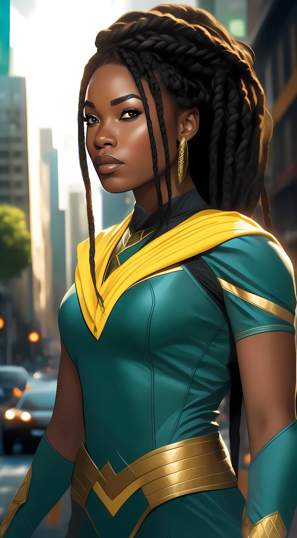 ai character: the swan dc comics background