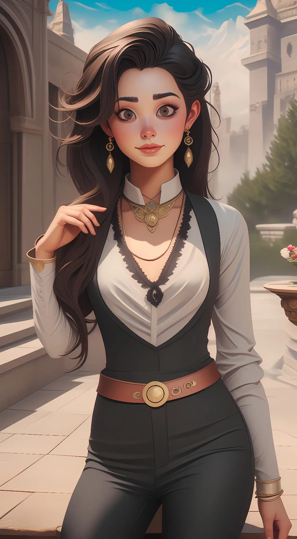 ai character: Nyla moon  background