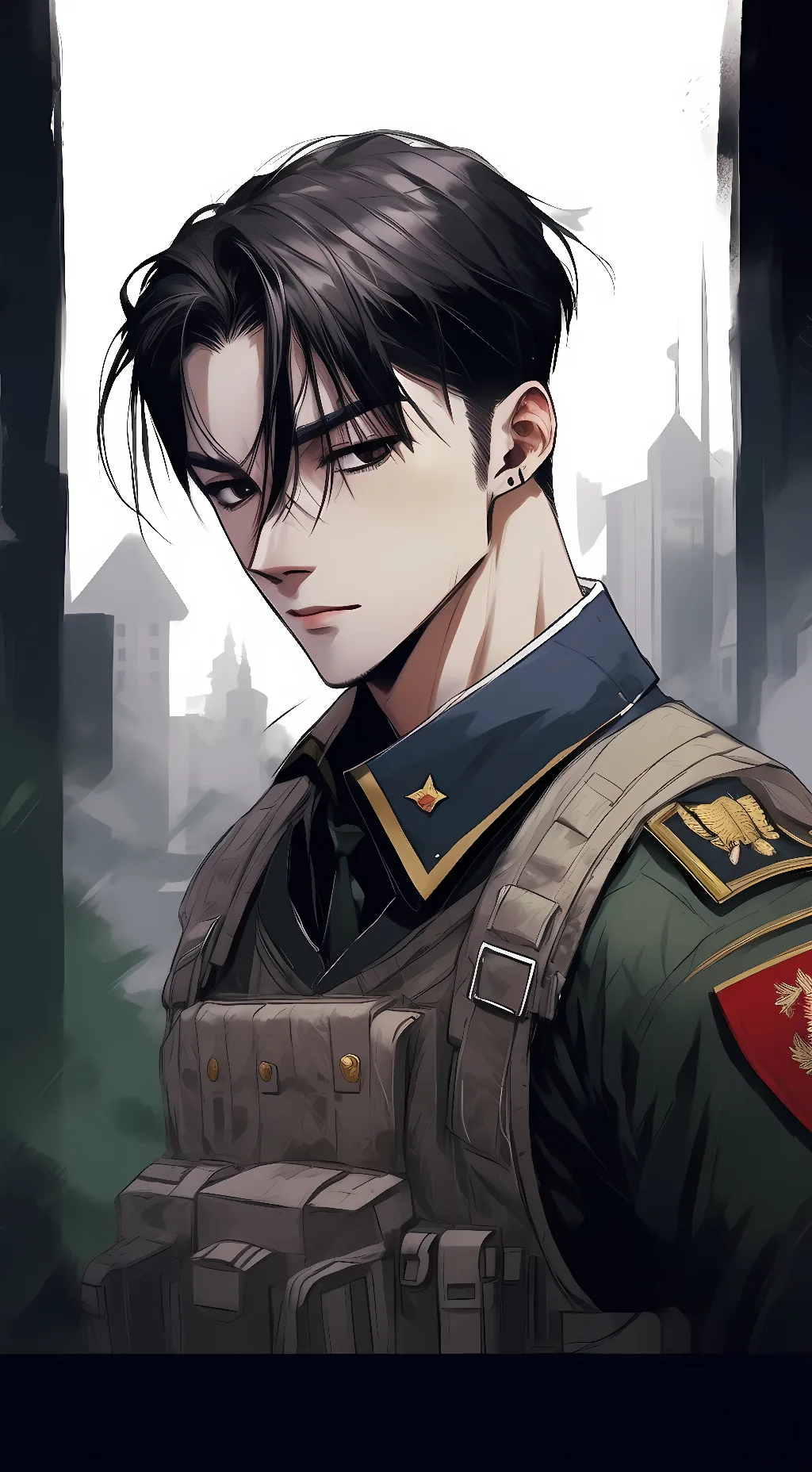 ai character: Major Nicholas  background