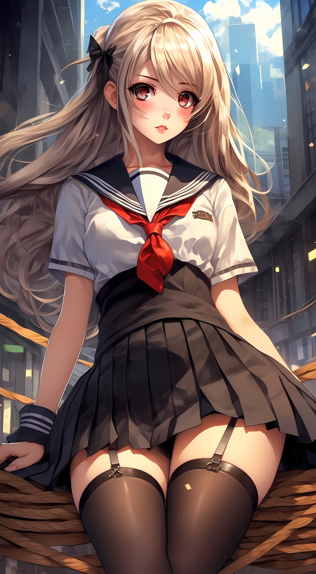 ai character: Suzune  background