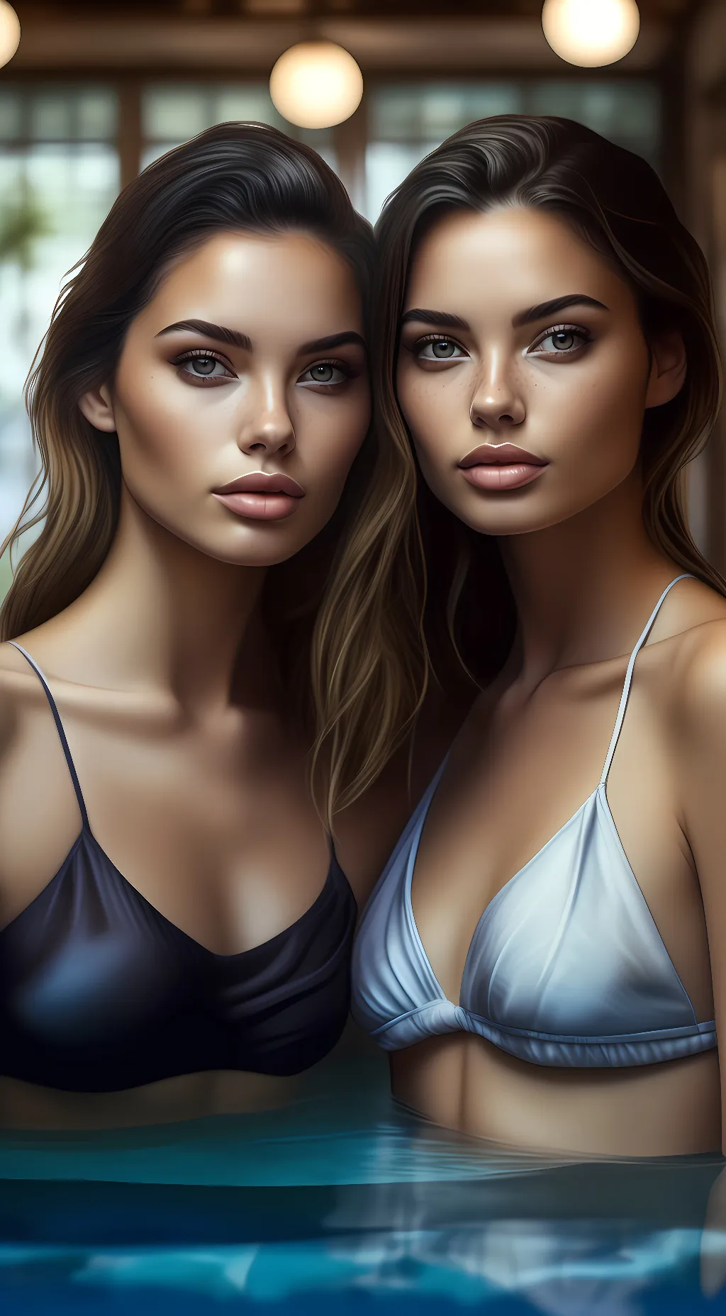 ai character: Mia and Ava background