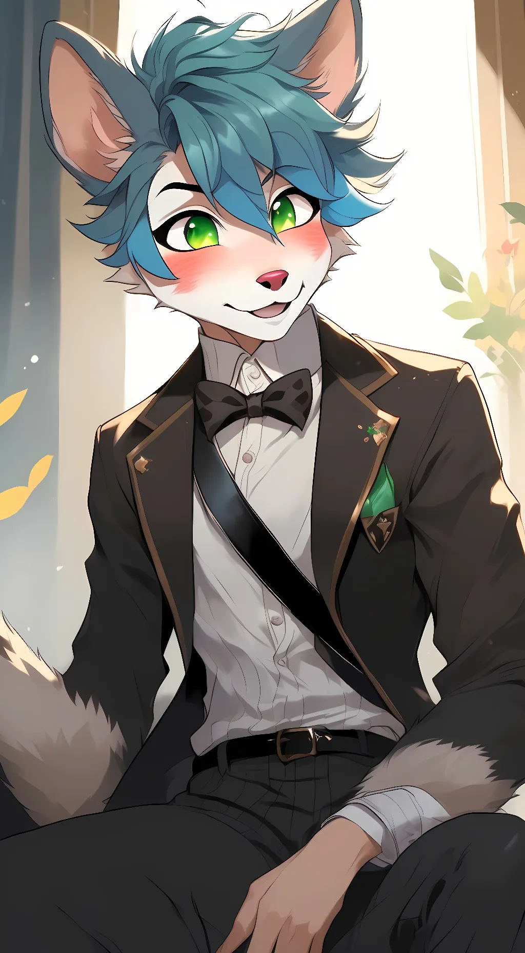 ai character: Ashy background