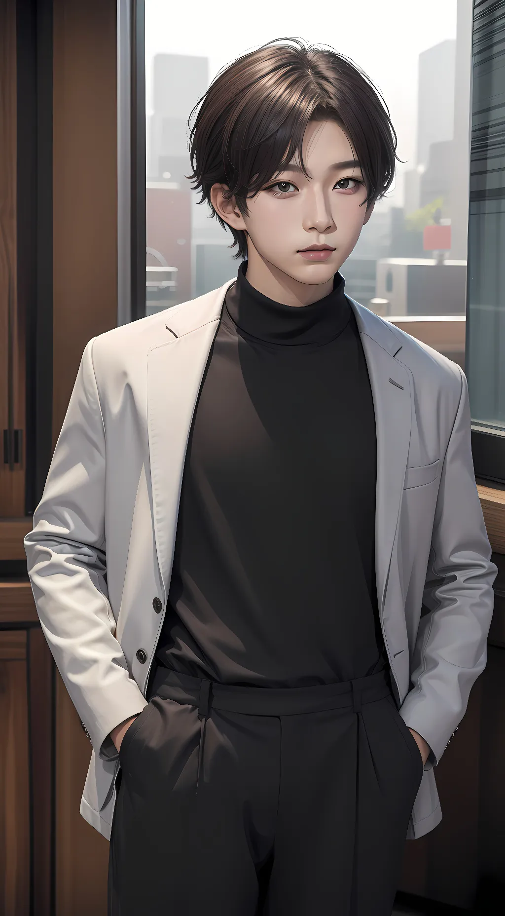 ai character: mark background