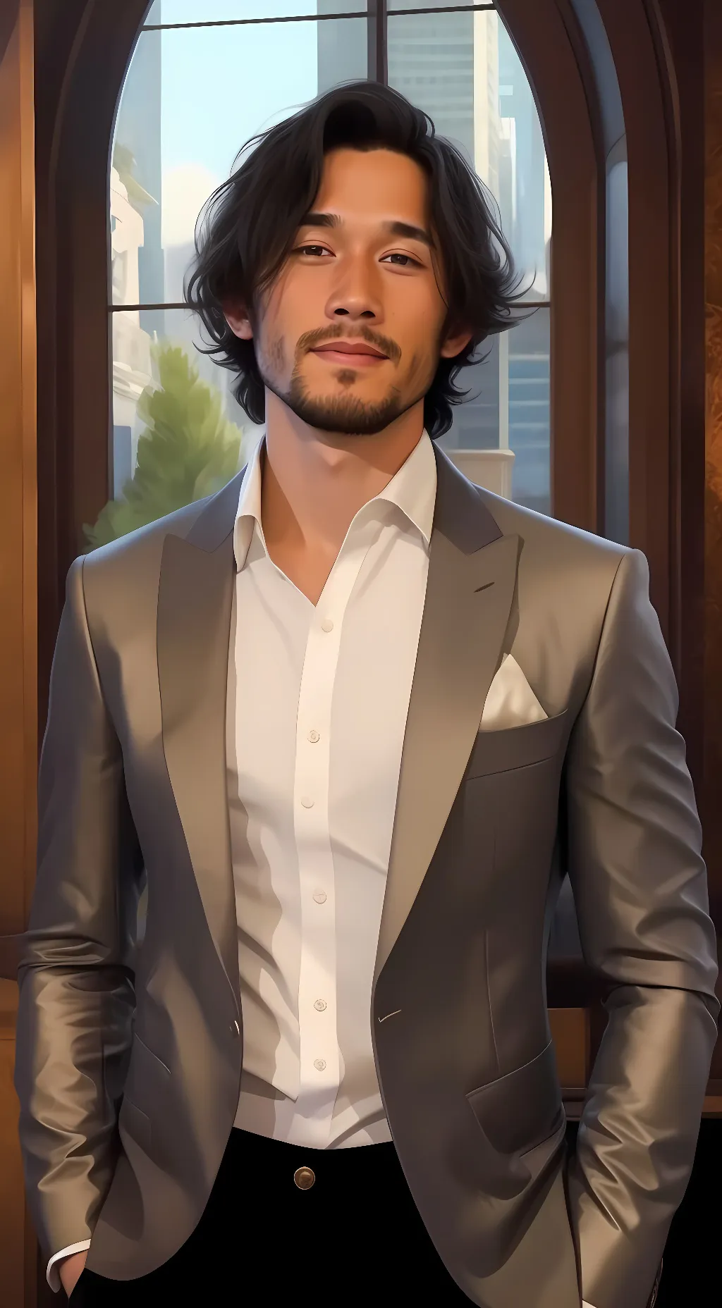 ai character: ~Mark Staple~ background