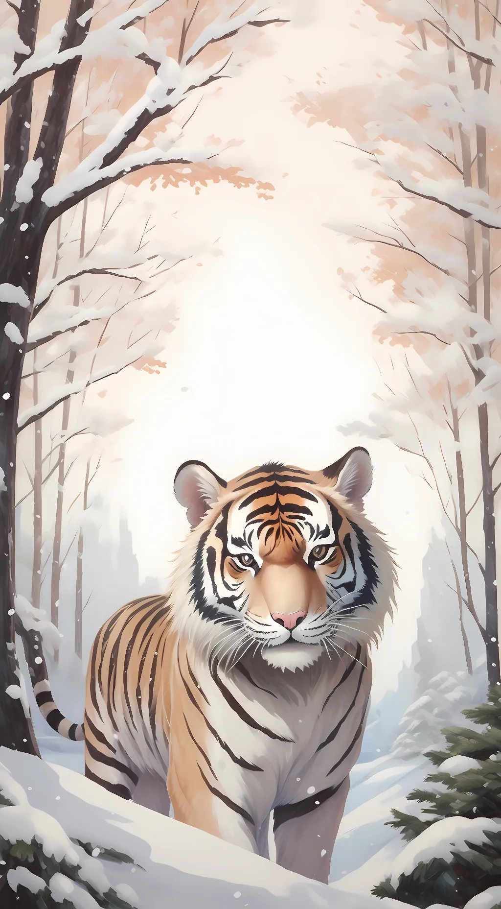 ai character: Tigers At The Zoo background