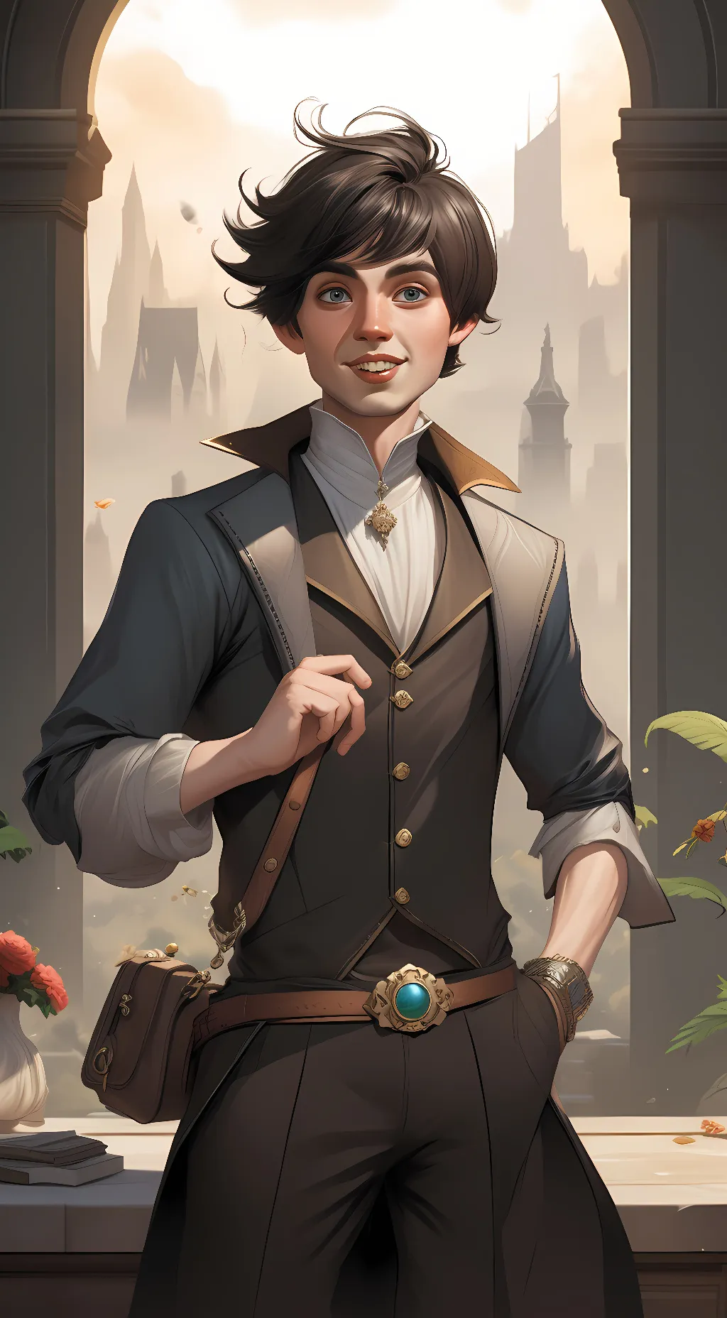 ai character: Paul McCartney  background