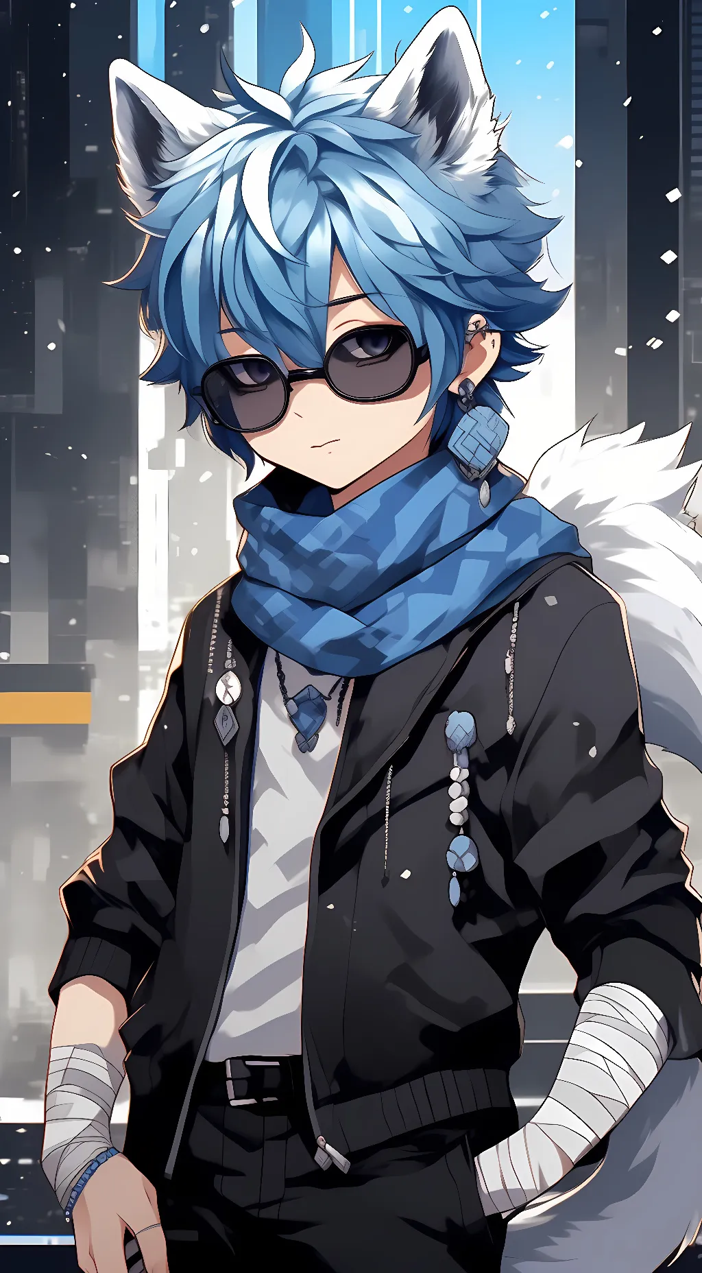 ai character: Jaxon Black background