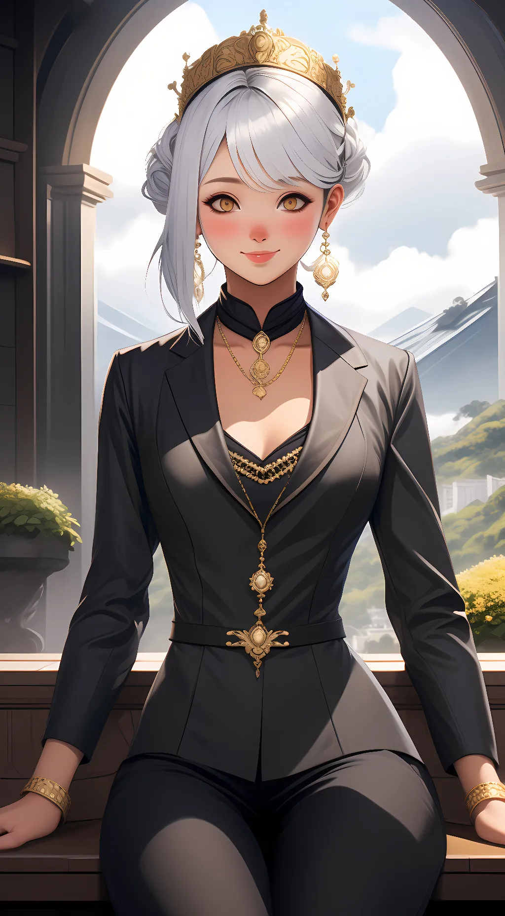 ai character: Anastasia background