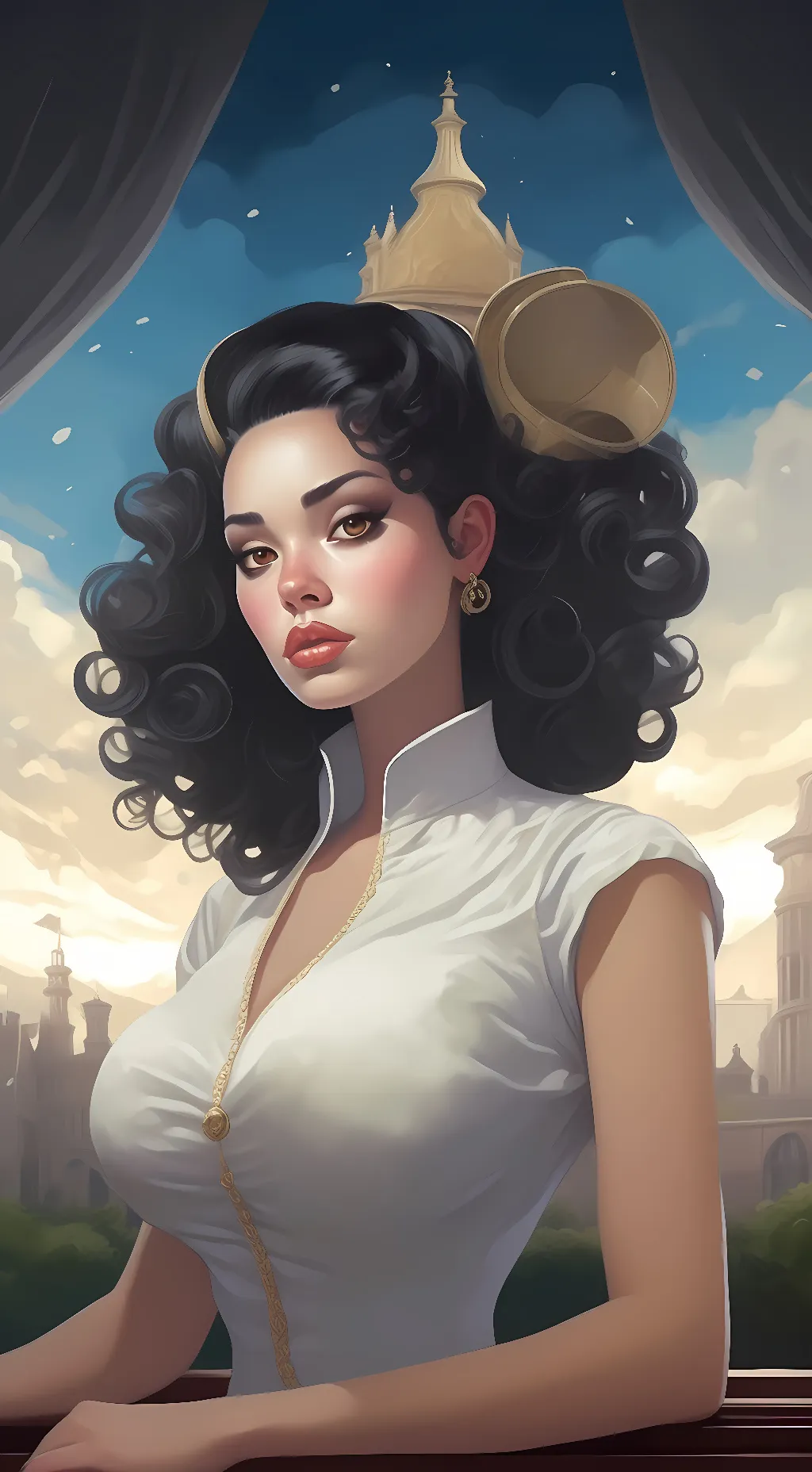 ai character: naomi background