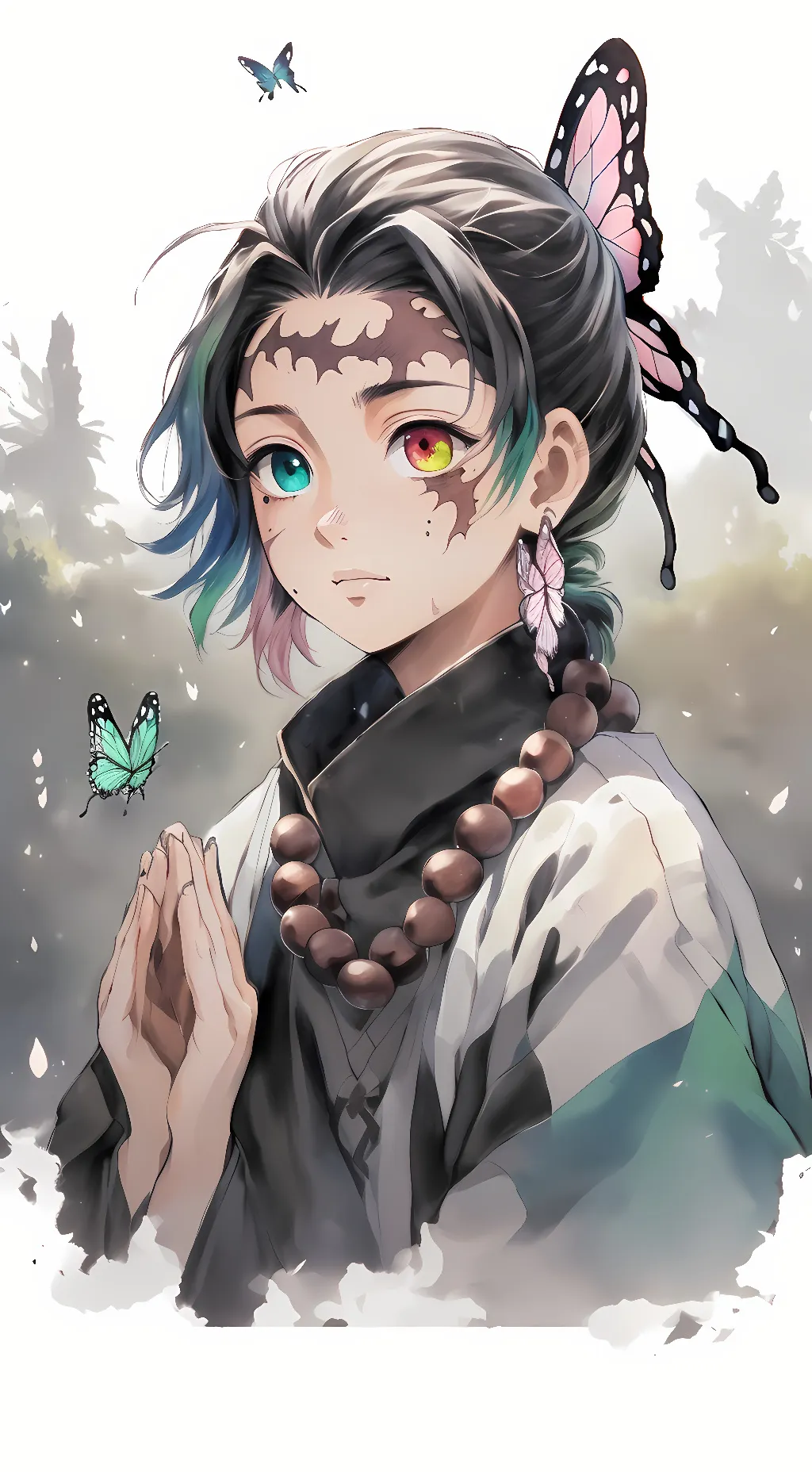 ai character: hashira background