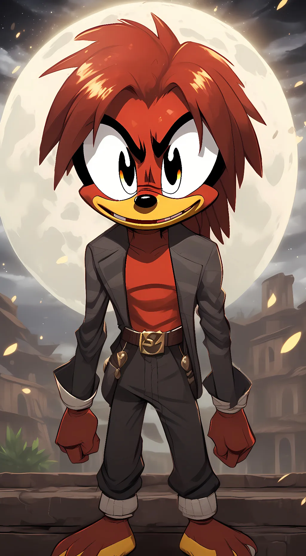 ai character: uganda knuckles background
